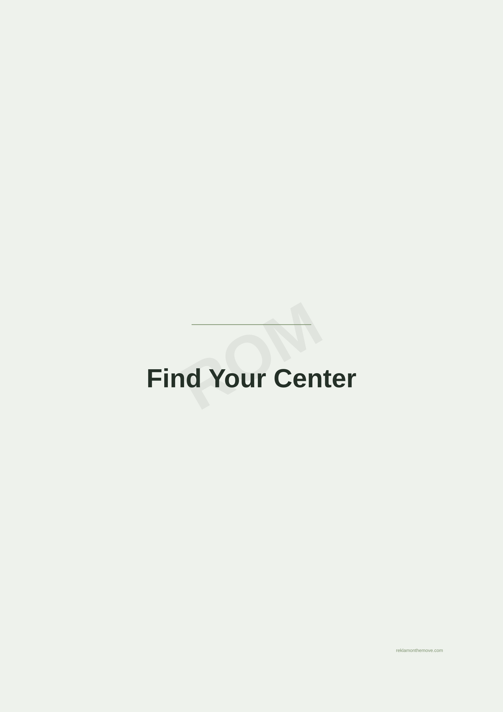 Find Your Center · Adaçayı — ROM dijital ürün önizlemesi (filigranlı)