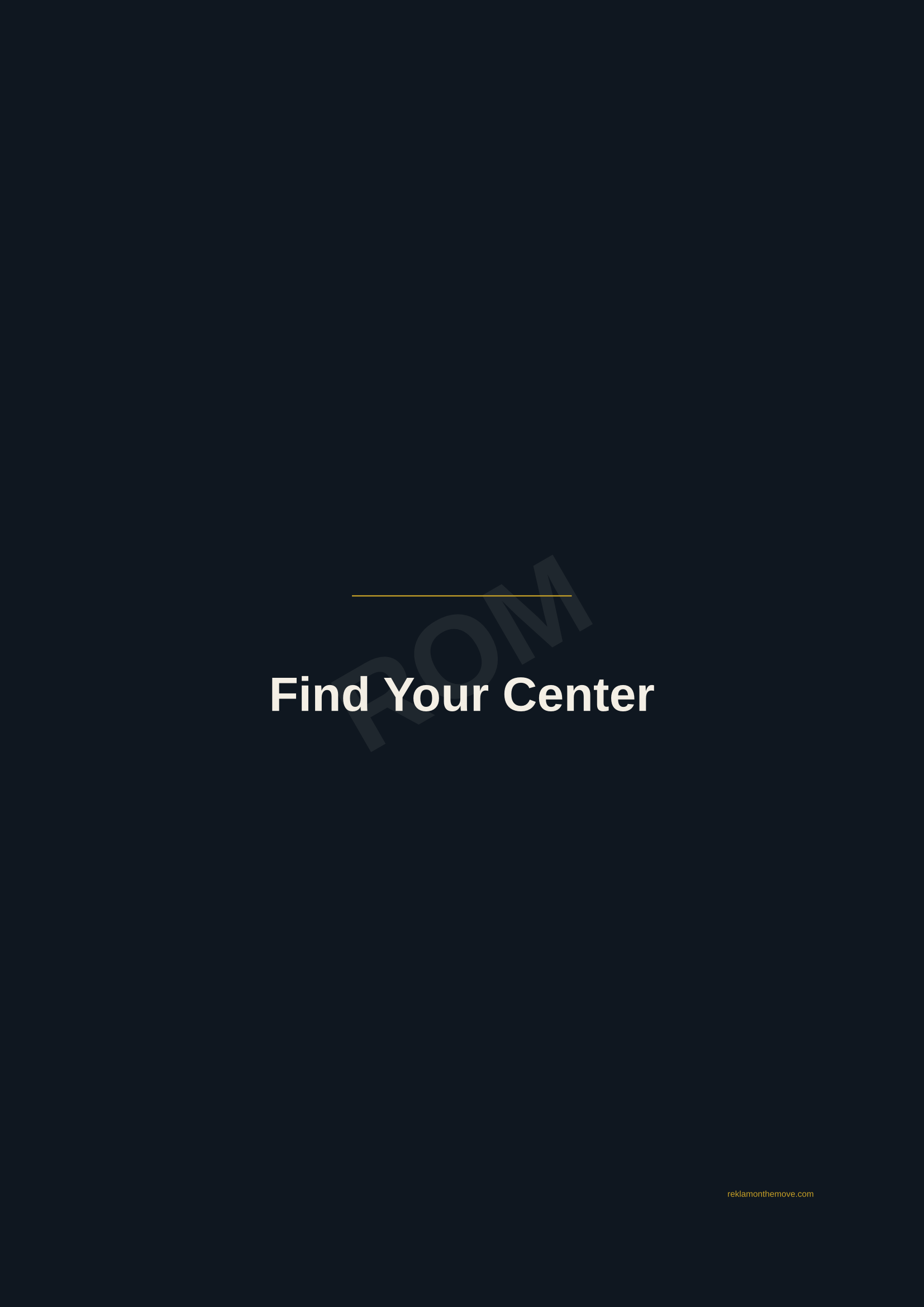 Find Your Center · Gece — ROM dijital ürün önizlemesi (filigranlı)