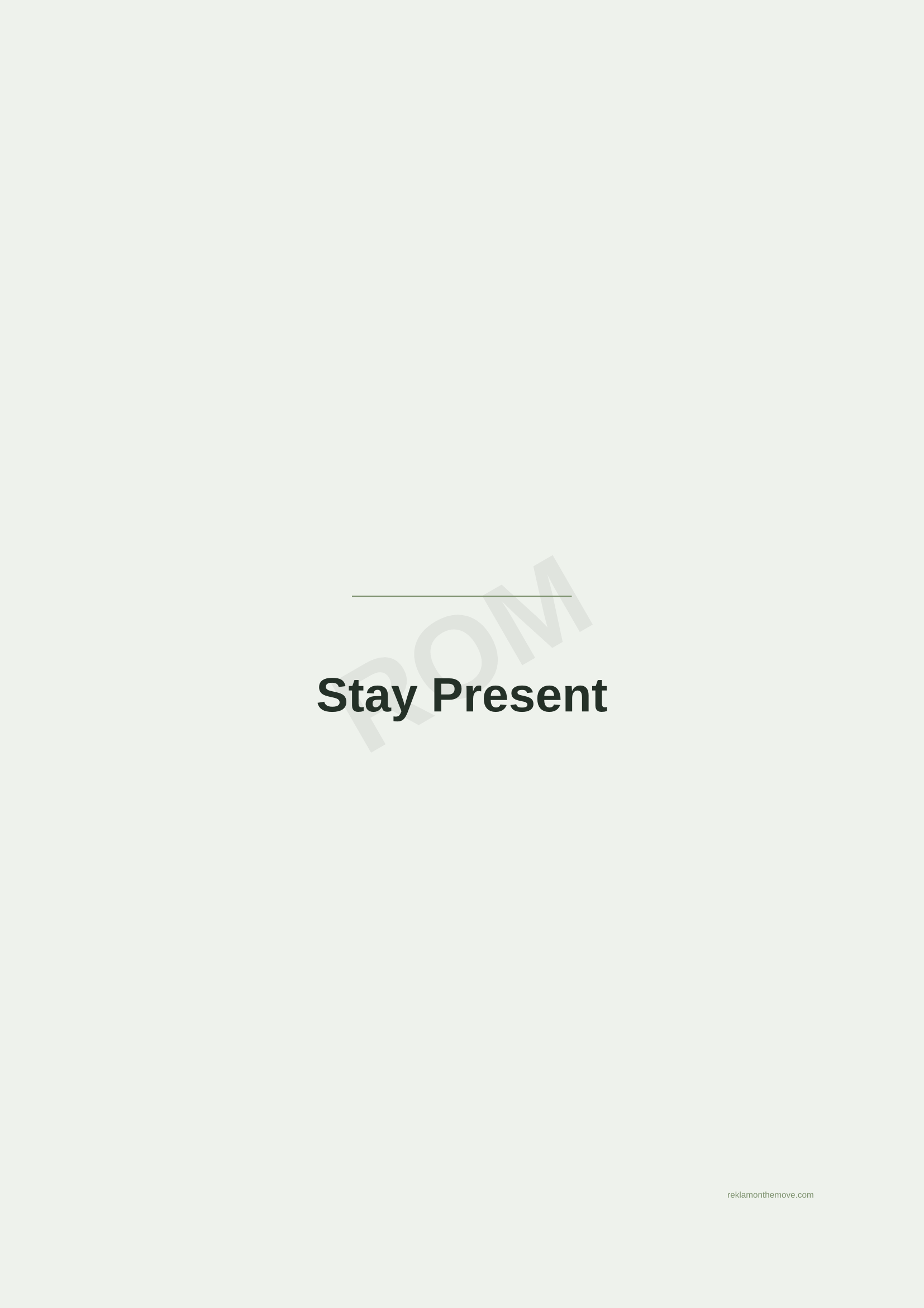 Stay Present · Adaçayı — ROM dijital ürün önizlemesi (filigranlı)