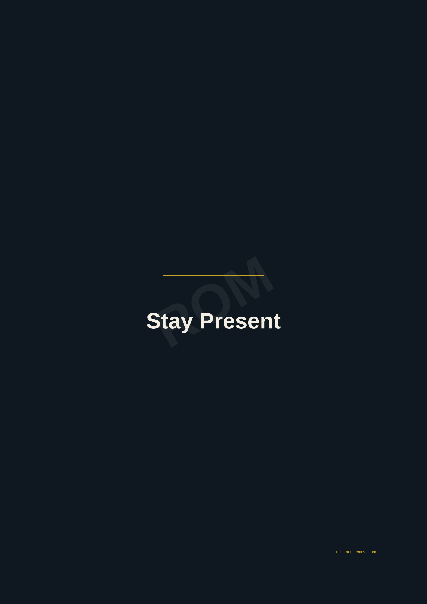 Stay Present · Gece — ROM dijital ürün önizlemesi (filigranlı)