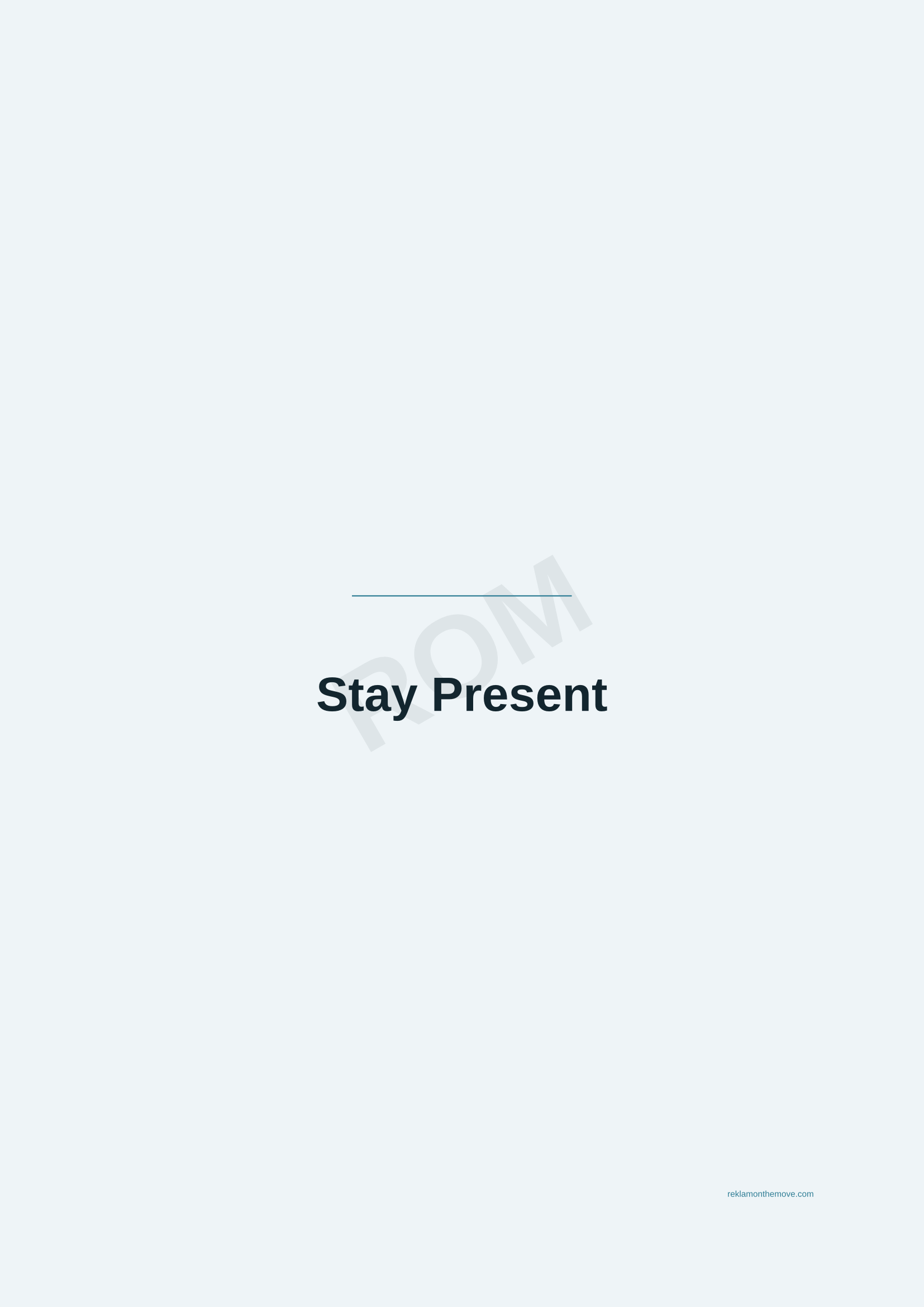 Stay Present · Okyanus — ROM dijital ürün önizlemesi (filigranlı)