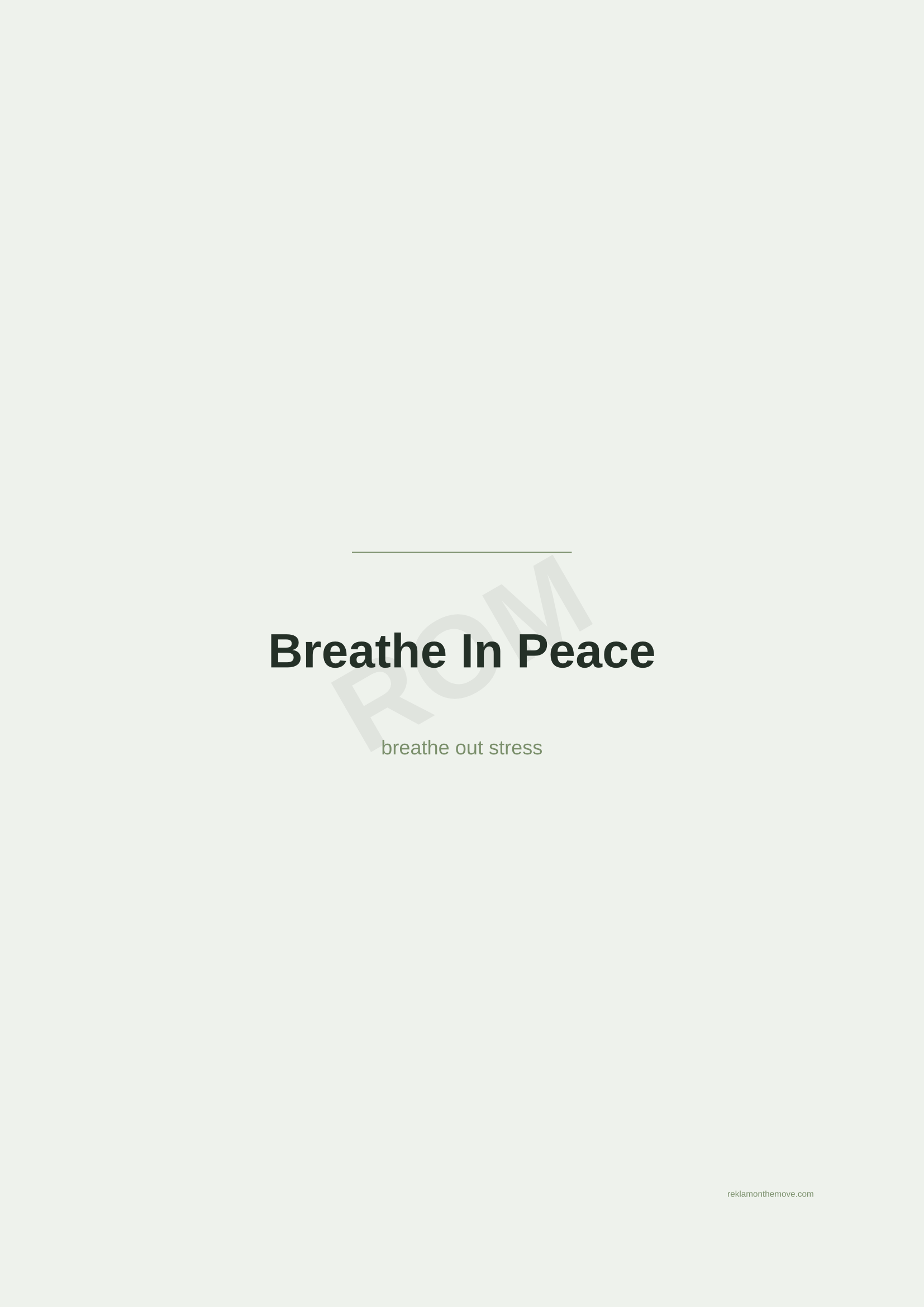 Breathe In Peace · Adaçayı — ROM dijital ürün önizlemesi (filigranlı)