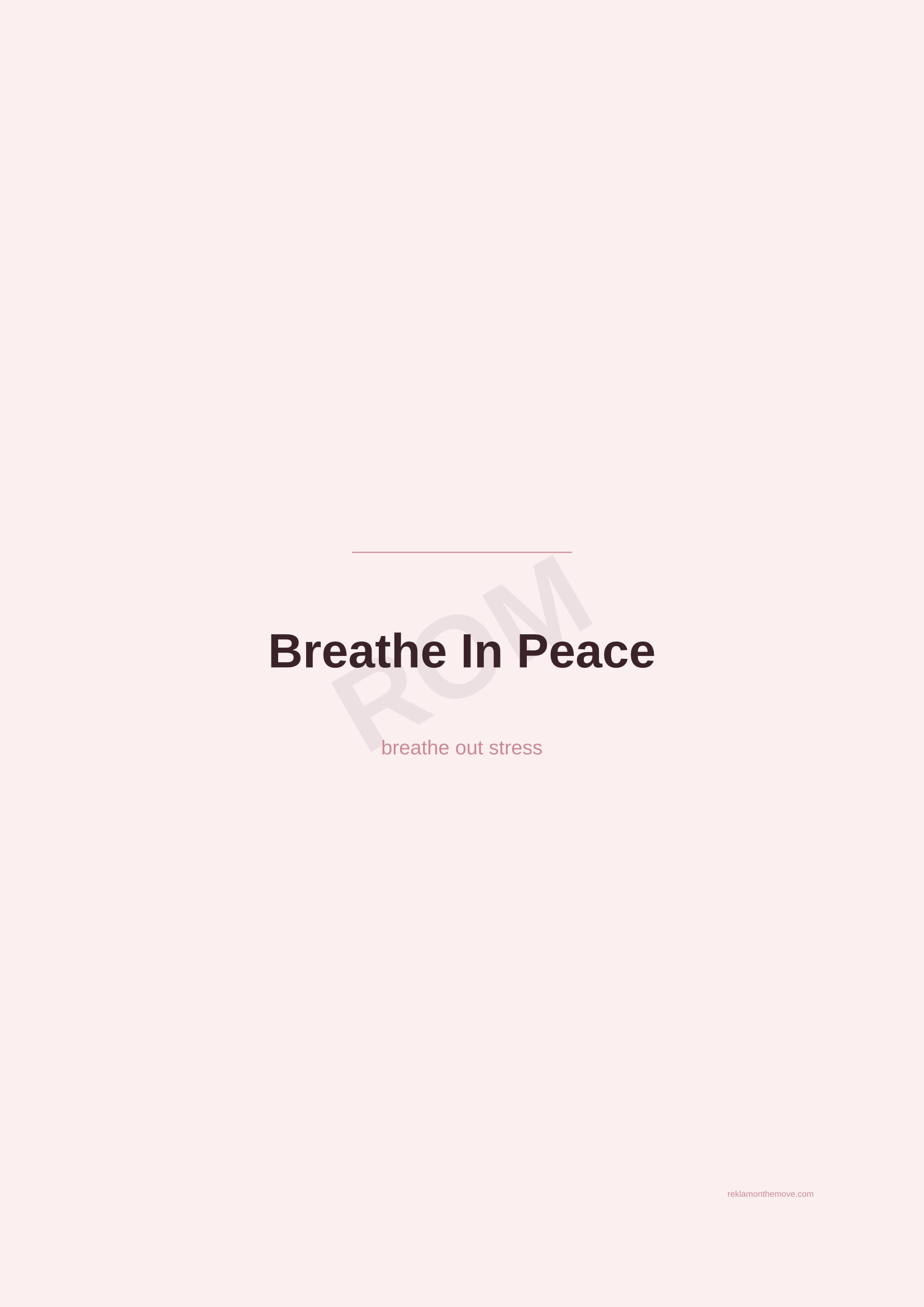 Breathe In Peace · Gül — ROM dijital ürün önizlemesi (filigranlı)