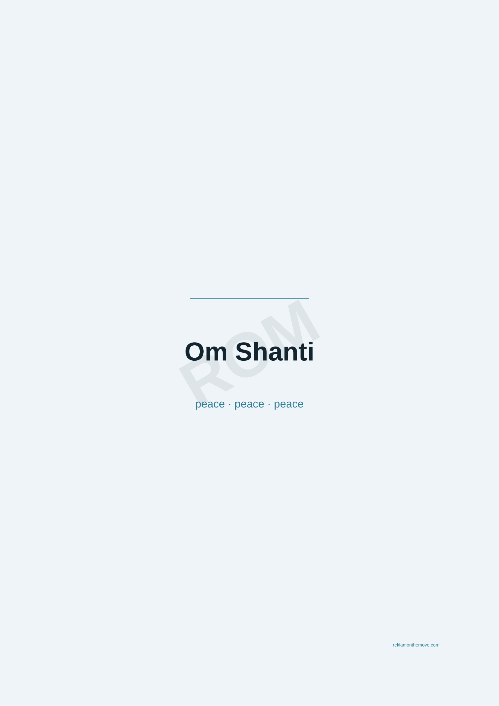 Om Shanti · Okyanus — ROM dijital ürün önizlemesi (filigranlı)