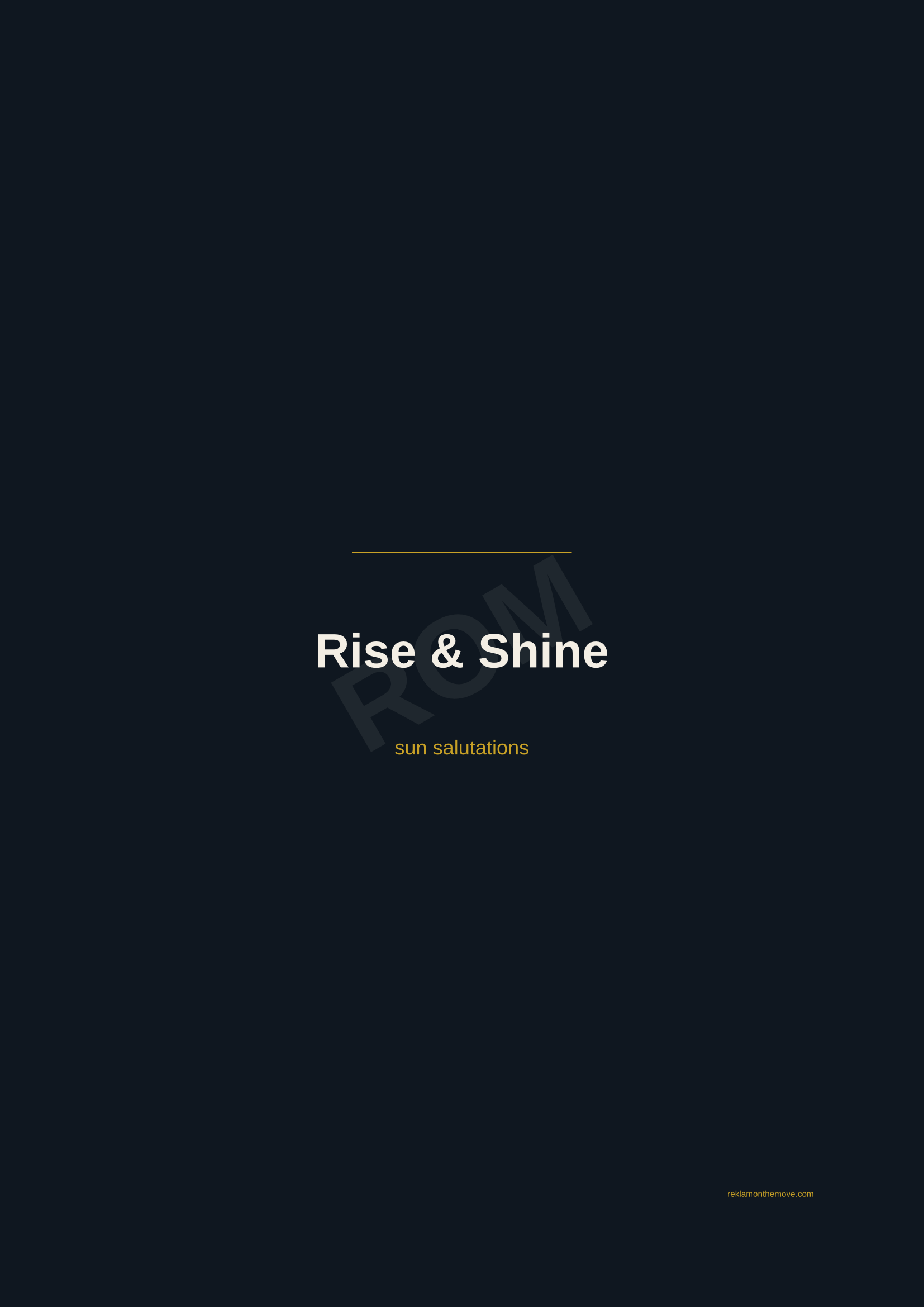 Rise & Shine · Gece — ROM dijital ürün önizlemesi (filigranlı)