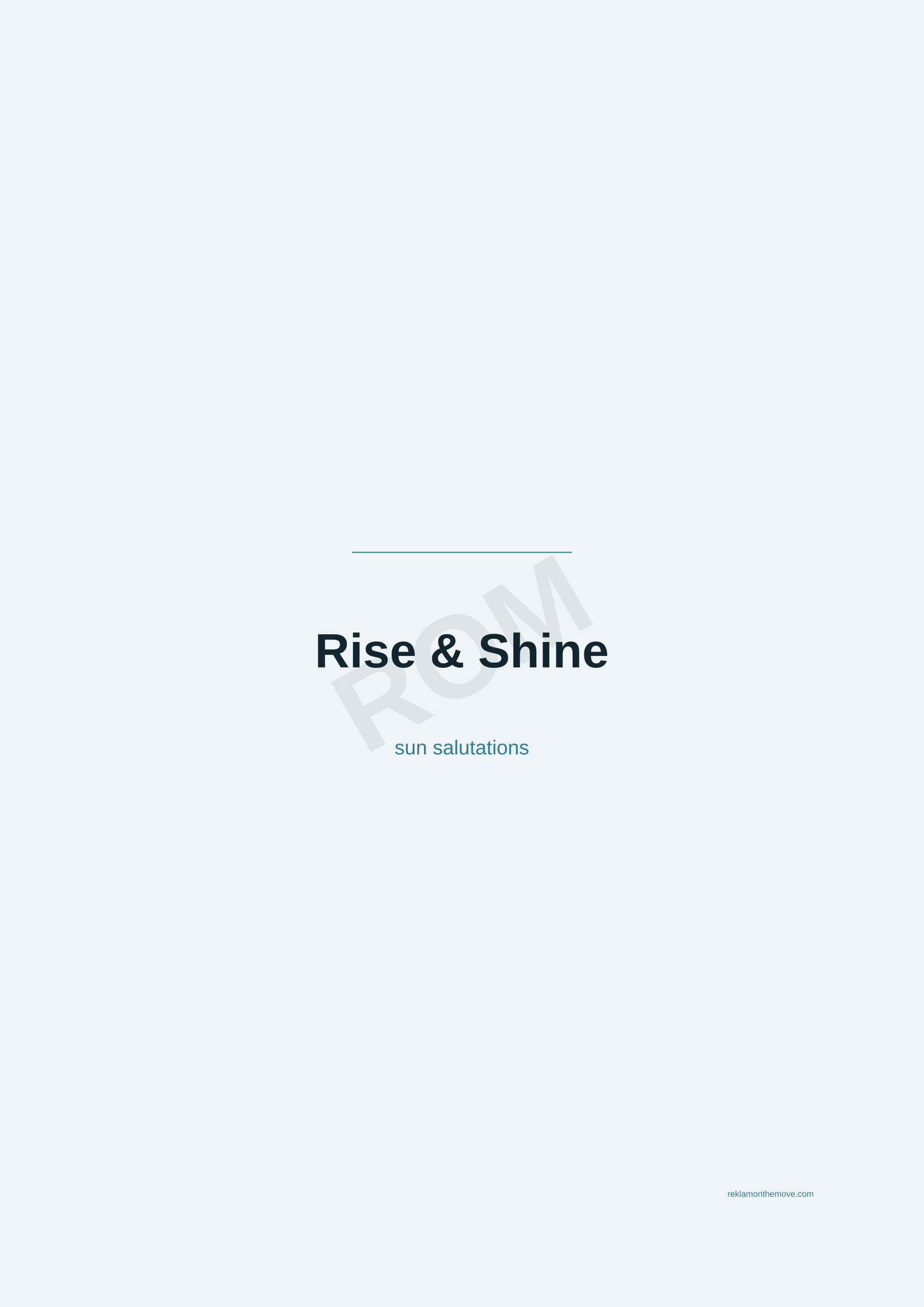 Rise & Shine · Okyanus — ROM dijital ürün önizlemesi (filigranlı)