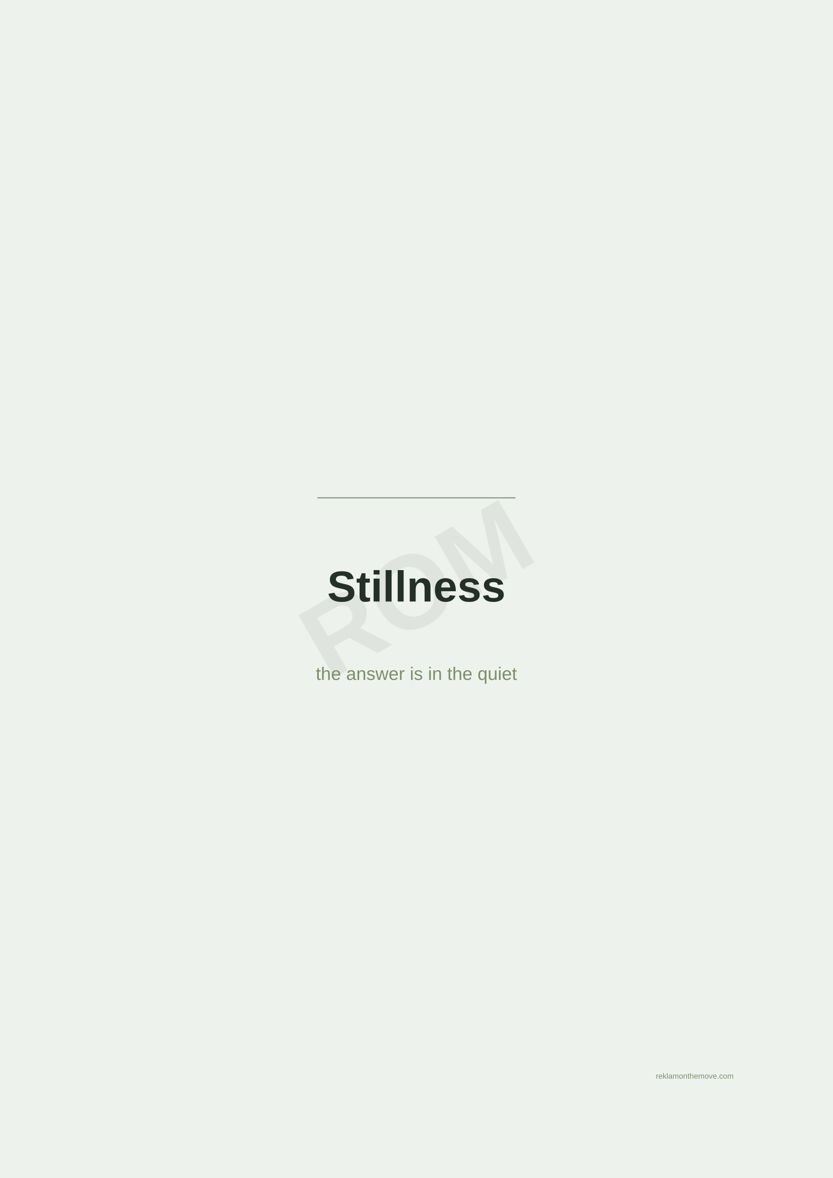 Stillness · Adaçayı — ROM dijital ürün önizlemesi (filigranlı)