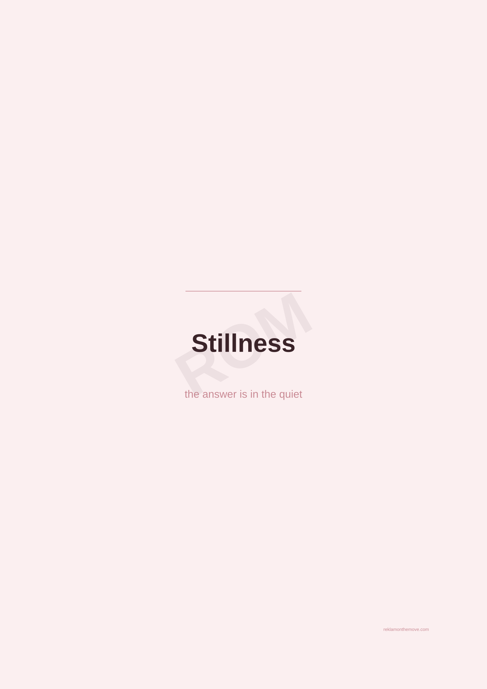 Stillness · Gül — ROM dijital ürün önizlemesi (filigranlı)