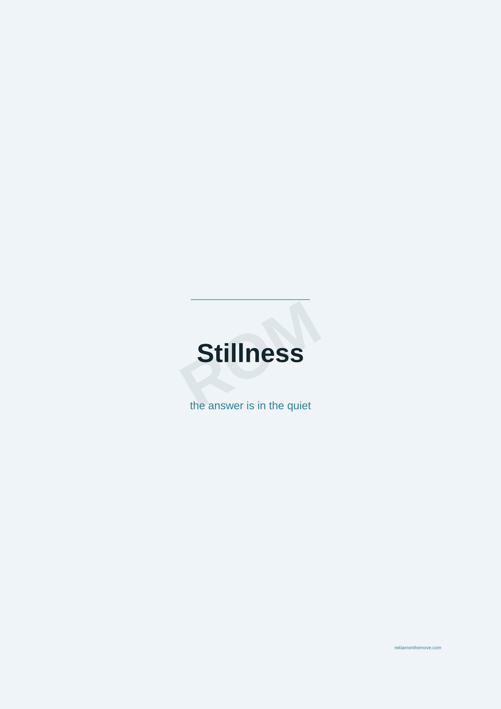 Stillness · Okyanus — ROM dijital ürün önizlemesi (filigranlı)
