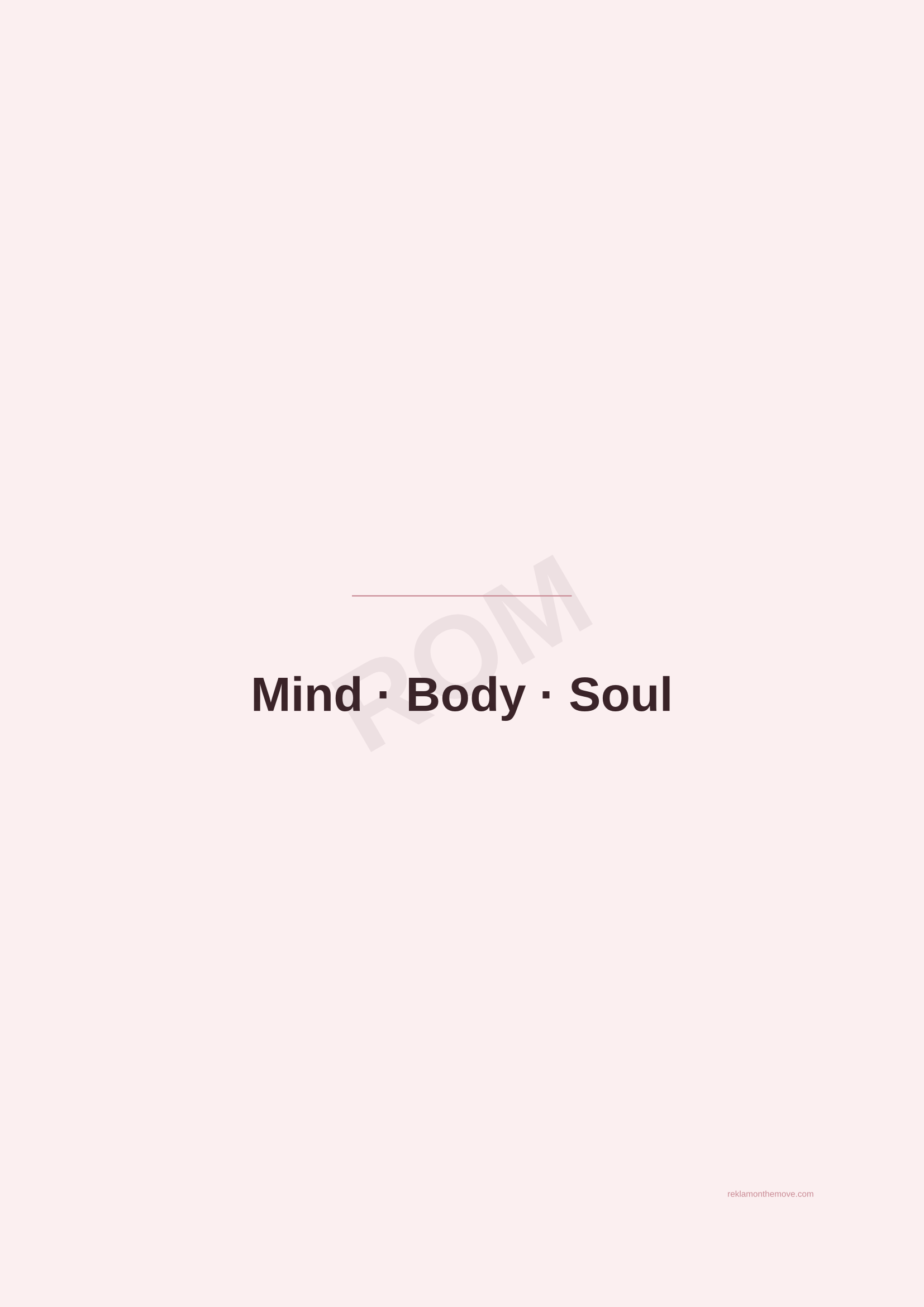 Mind · Body · Soul · Gül — ROM dijital ürün önizlemesi (filigranlı)