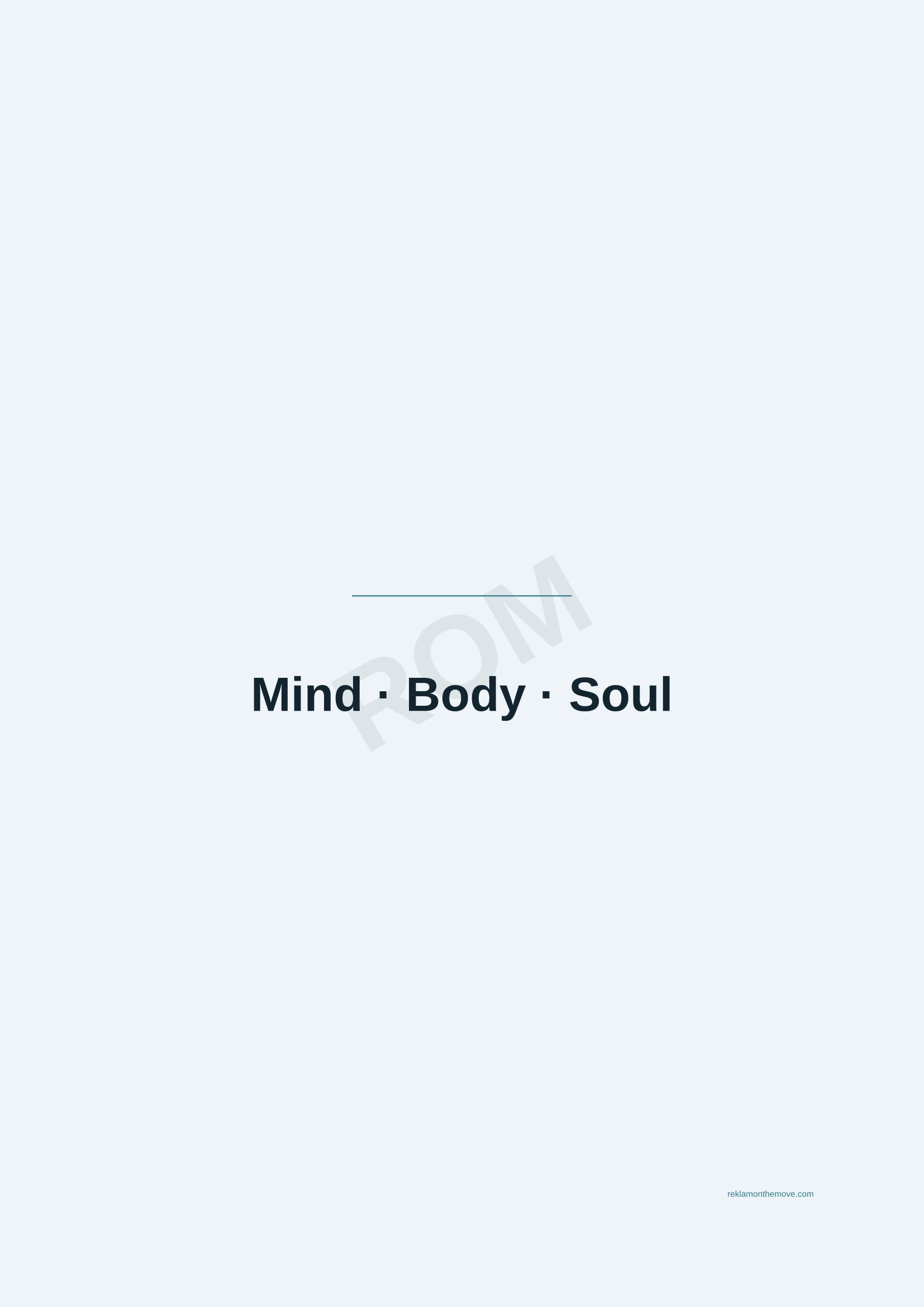 Mind · Body · Soul · Okyanus — ROM dijital ürün önizlemesi (filigranlı)