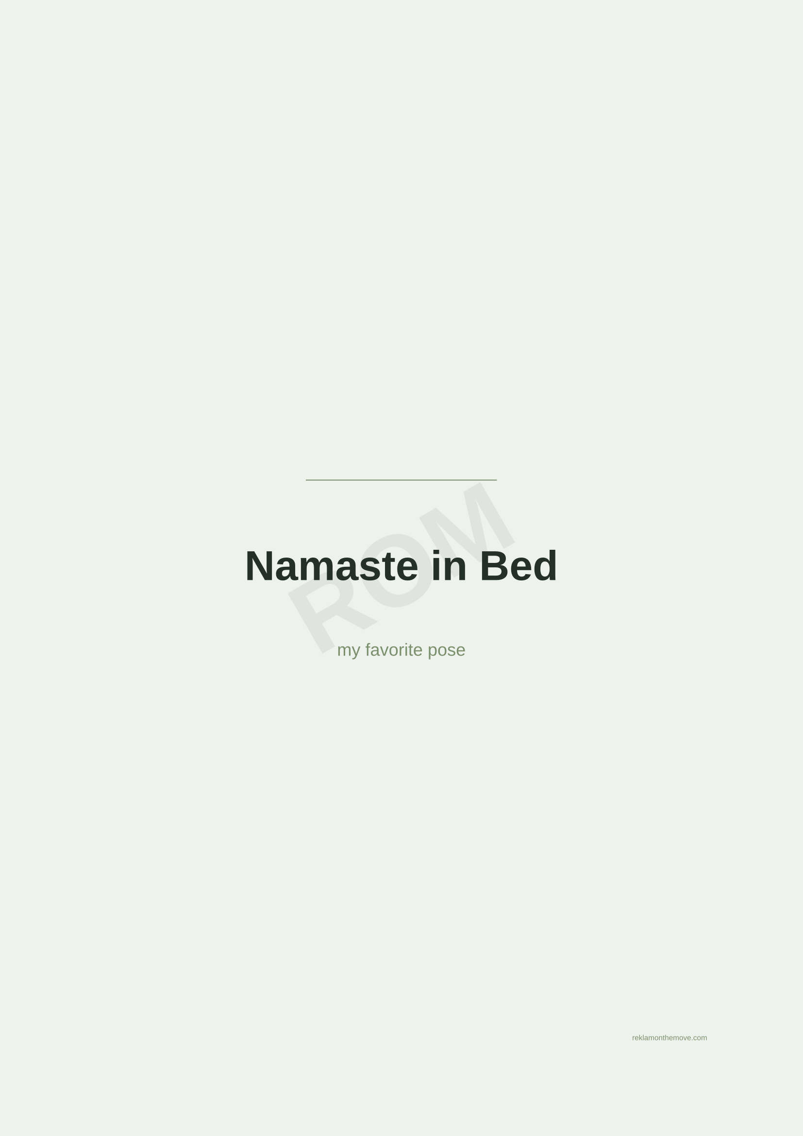 Namaste in Bed · Adaçayı — ROM dijital ürün önizlemesi (filigranlı)