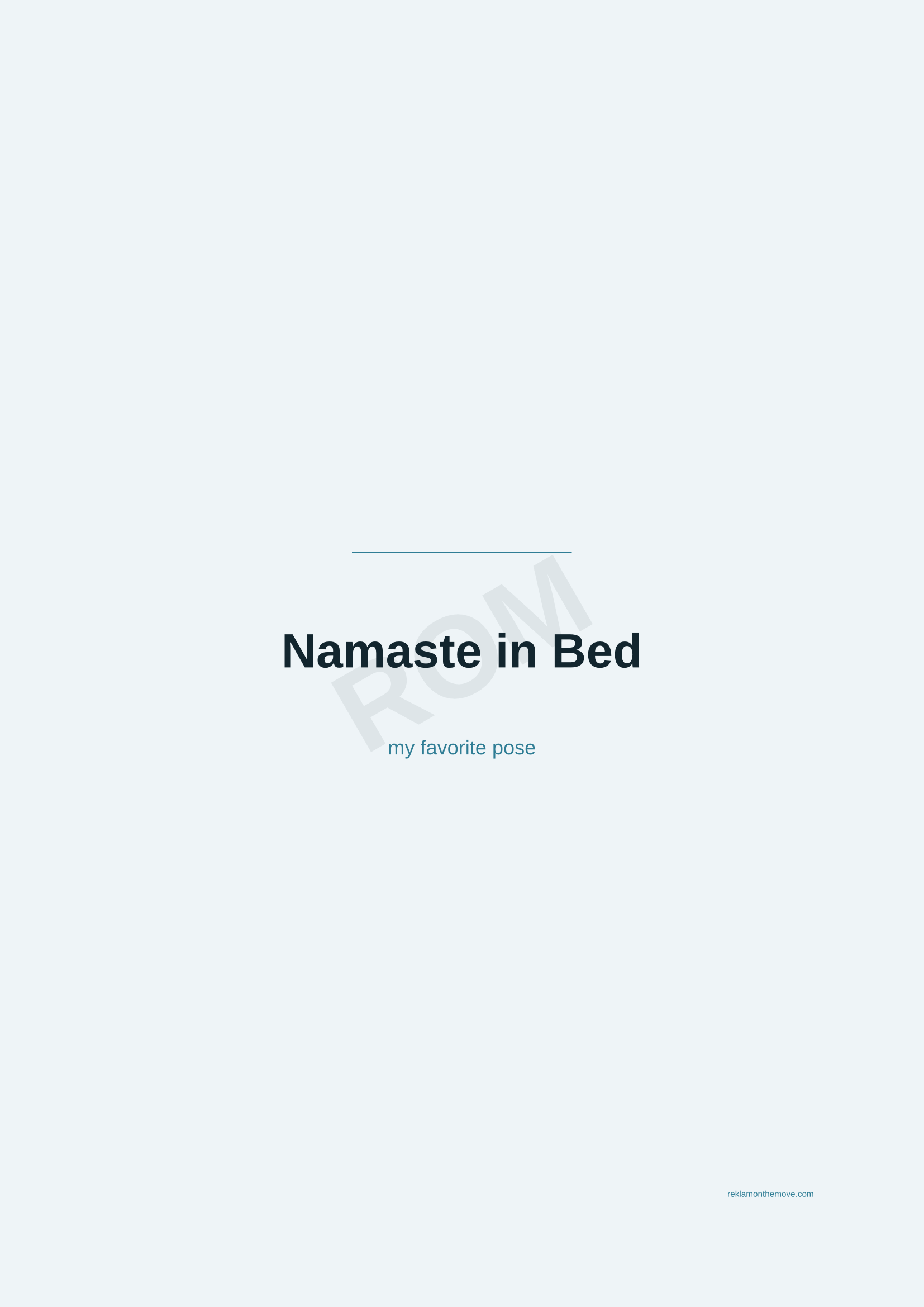 Namaste in Bed · Okyanus — ROM dijital ürün önizlemesi (filigranlı)