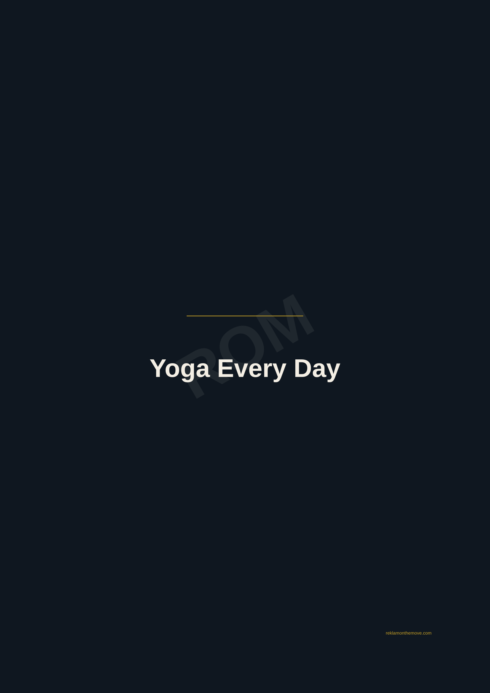 Yoga Every Day · Gece — ROM dijital ürün önizlemesi (filigranlı)