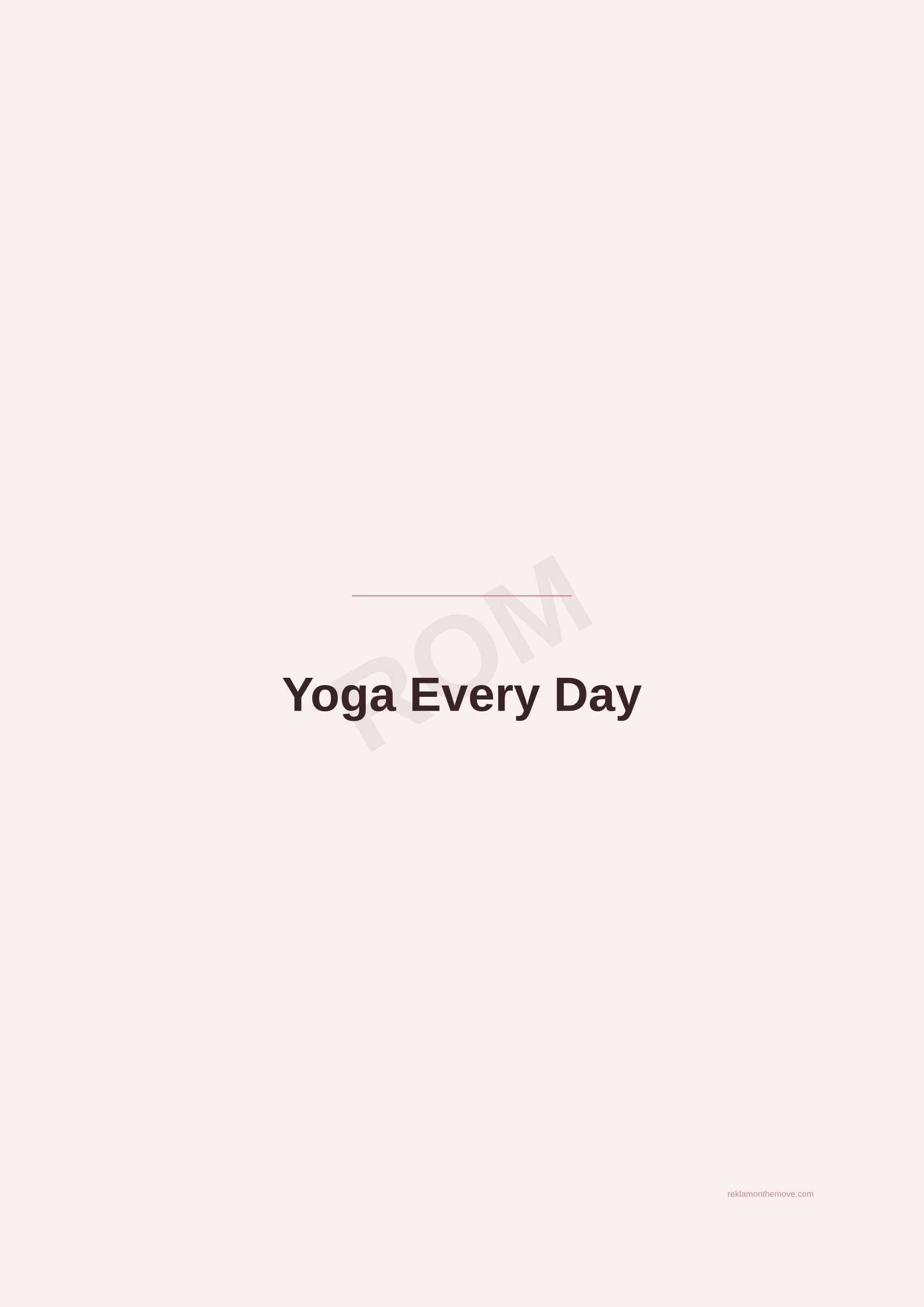 Yoga Every Day · Gül — ROM dijital ürün önizlemesi (filigranlı)