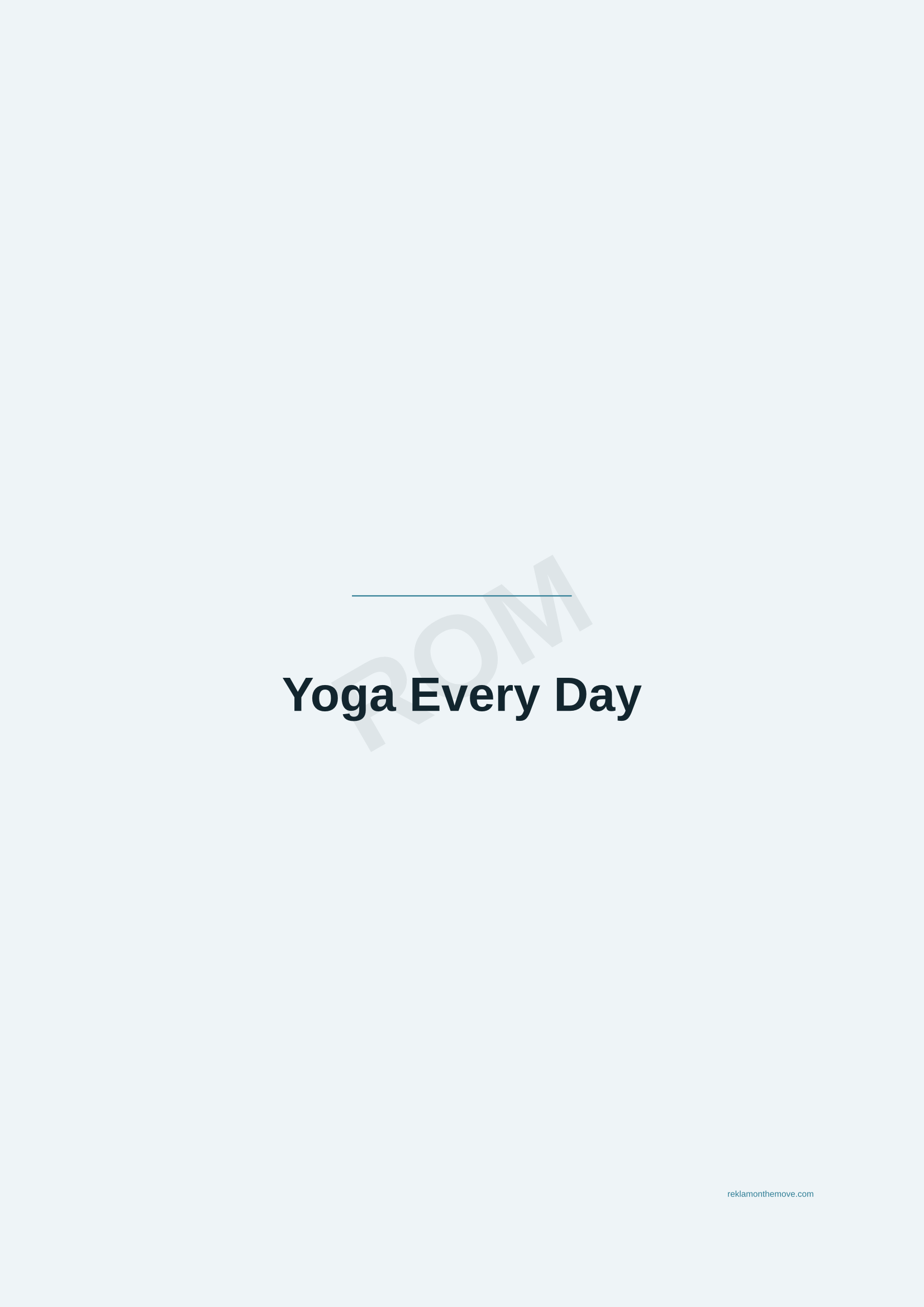 Yoga Every Day · Okyanus — ROM dijital ürün önizlemesi (filigranlı)