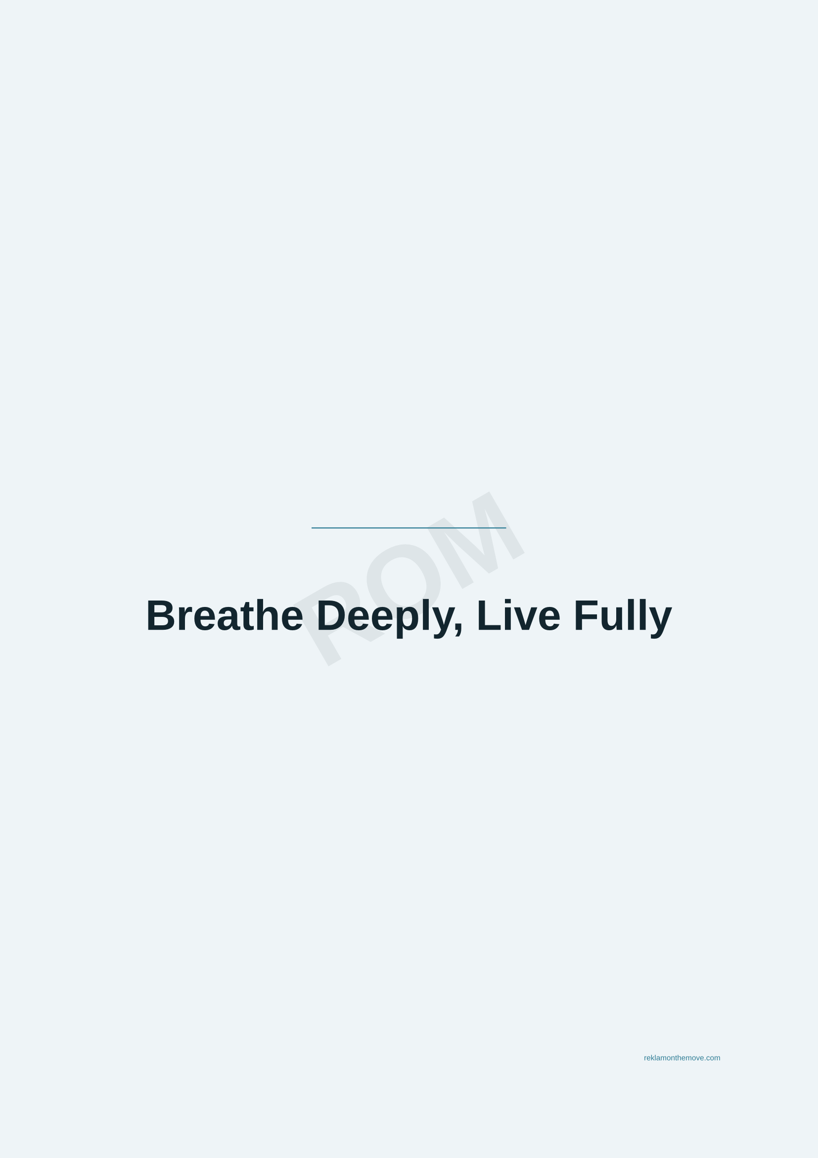 Breathe Deeply, Live Fully · Okyanus — ROM dijital ürün önizlemesi (filigranlı)