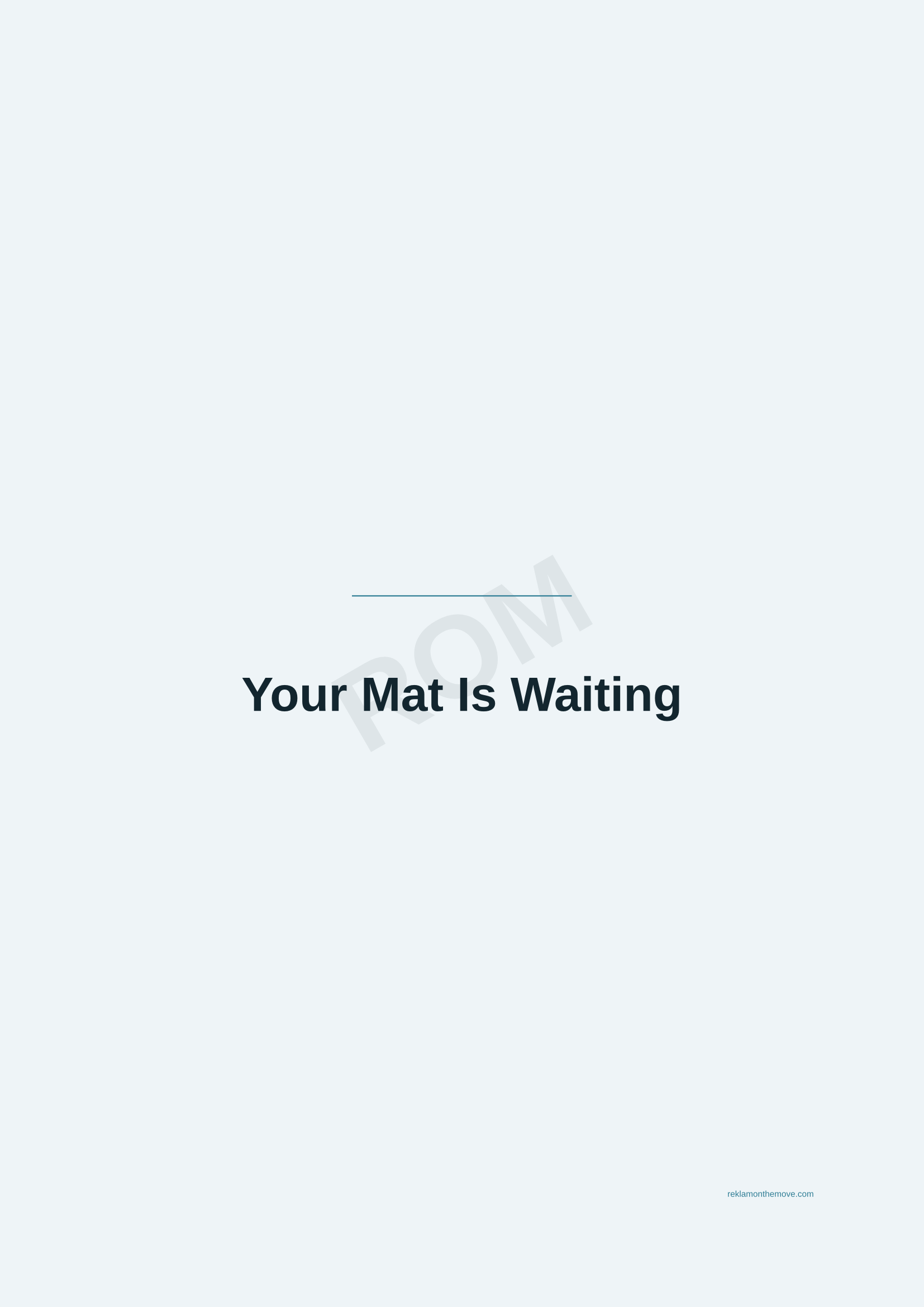 Your Mat Is Waiting · Okyanus — ROM dijital ürün önizlemesi (filigranlı)