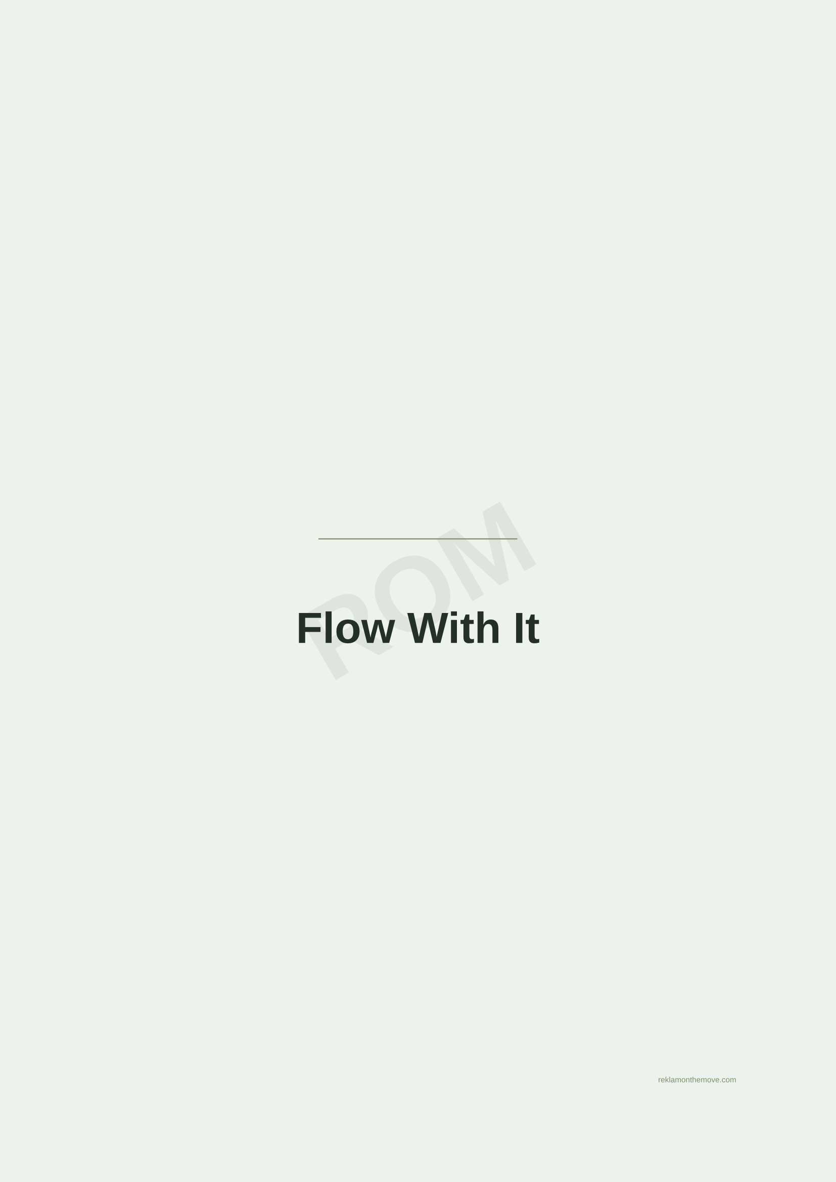 Flow With It · Adaçayı — ROM dijital ürün önizlemesi (filigranlı)