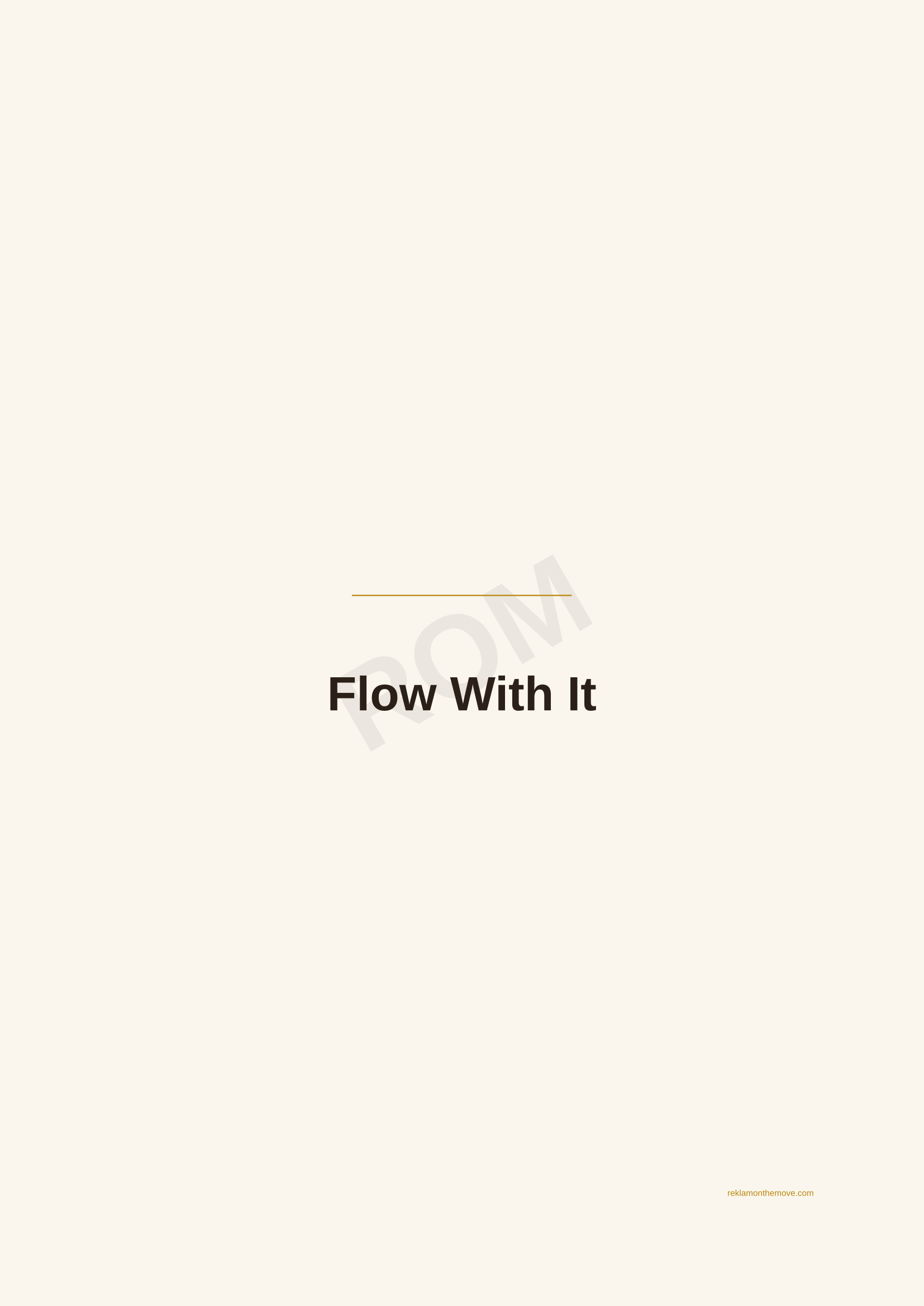 Flow With It · Espresso — ROM dijital ürün önizlemesi (filigranlı)
