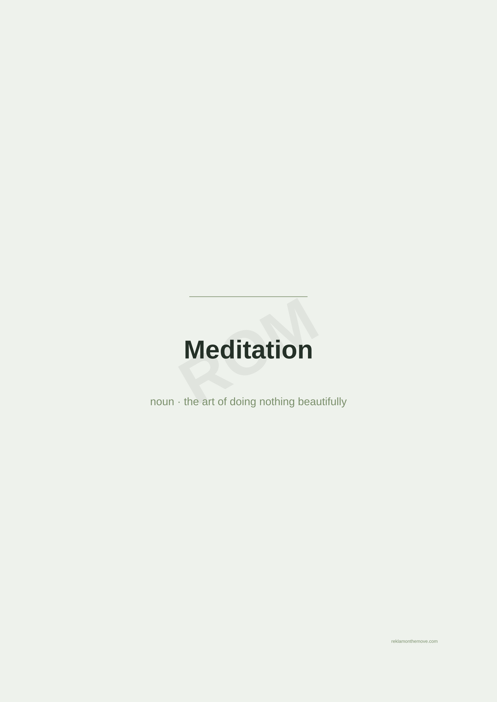 Meditation · Adaçayı — ROM dijital ürün önizlemesi (filigranlı)