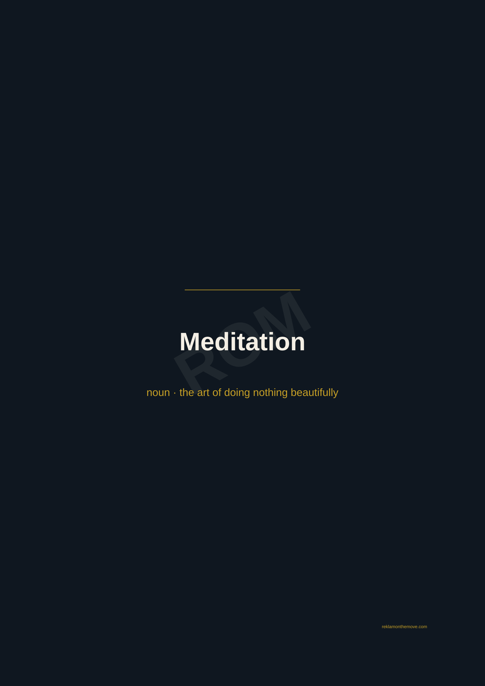 Meditation · Gece — ROM dijital ürün önizlemesi (filigranlı)