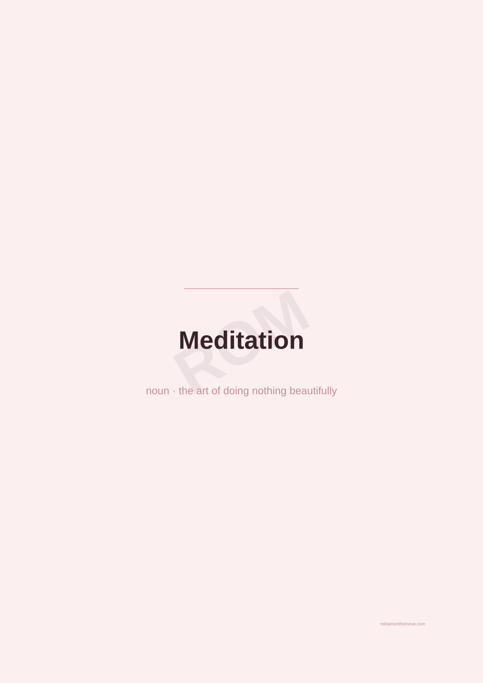 Meditation · Gül — ROM dijital ürün önizlemesi (filigranlı)