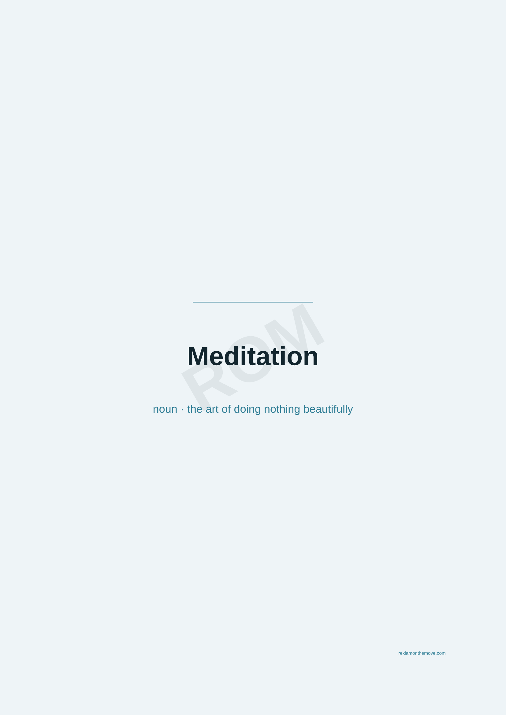 Meditation · Okyanus — ROM dijital ürün önizlemesi (filigranlı)