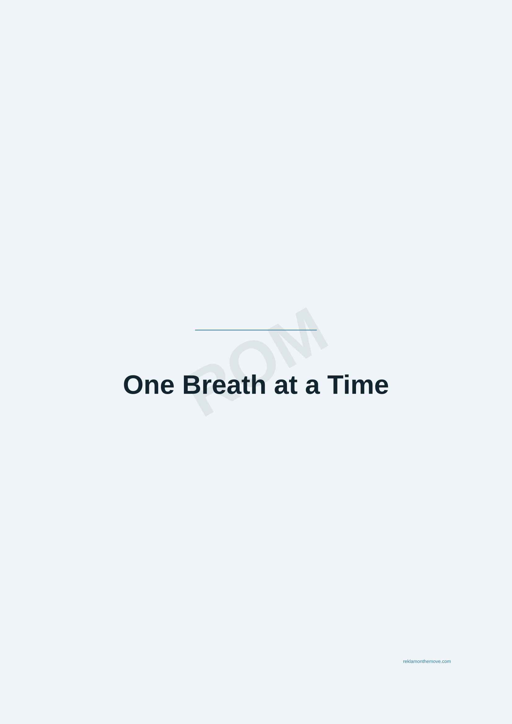 One Breath at a Time · Okyanus — ROM dijital ürün önizlemesi (filigranlı)