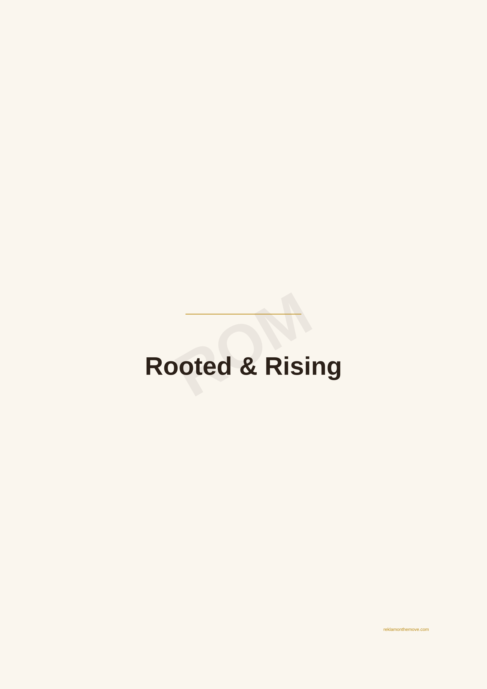 Rooted & Rising · Espresso — ROM dijital ürün önizlemesi (filigranlı)