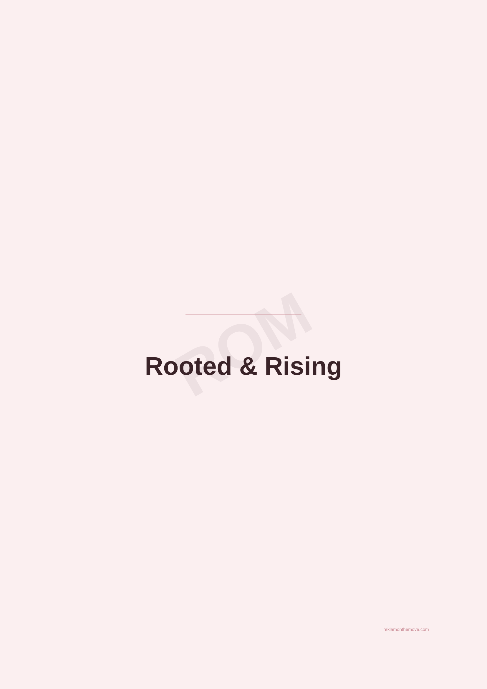 Rooted & Rising · Gül — ROM dijital ürün önizlemesi (filigranlı)