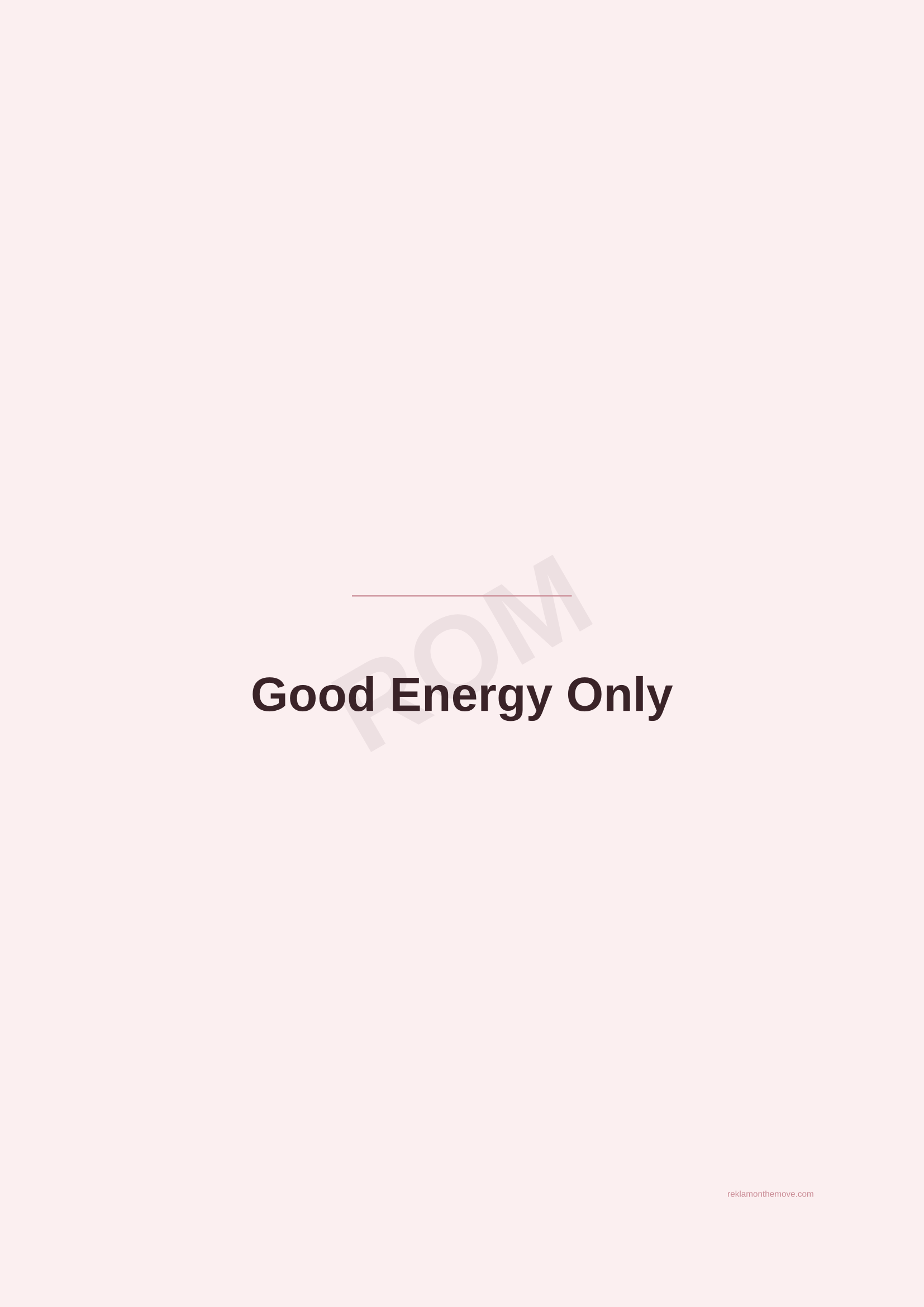 Good Energy Only · Gül — ROM dijital ürün önizlemesi (filigranlı)