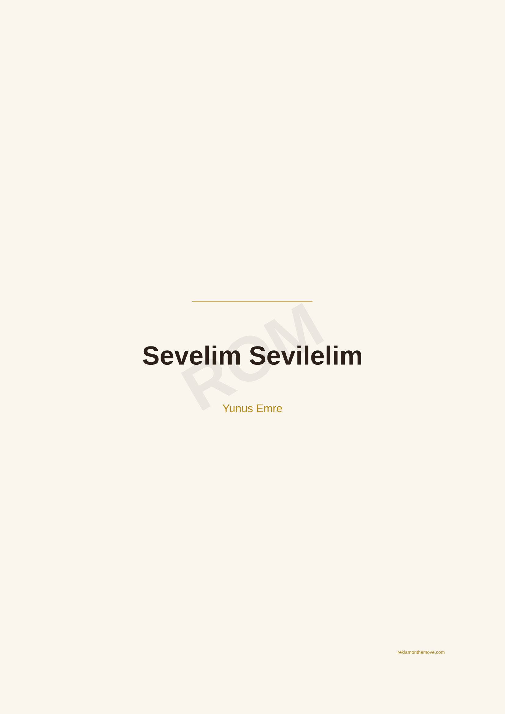 Sevelim Sevilelim · Espresso — ROM dijital ürün önizlemesi (filigranlı)