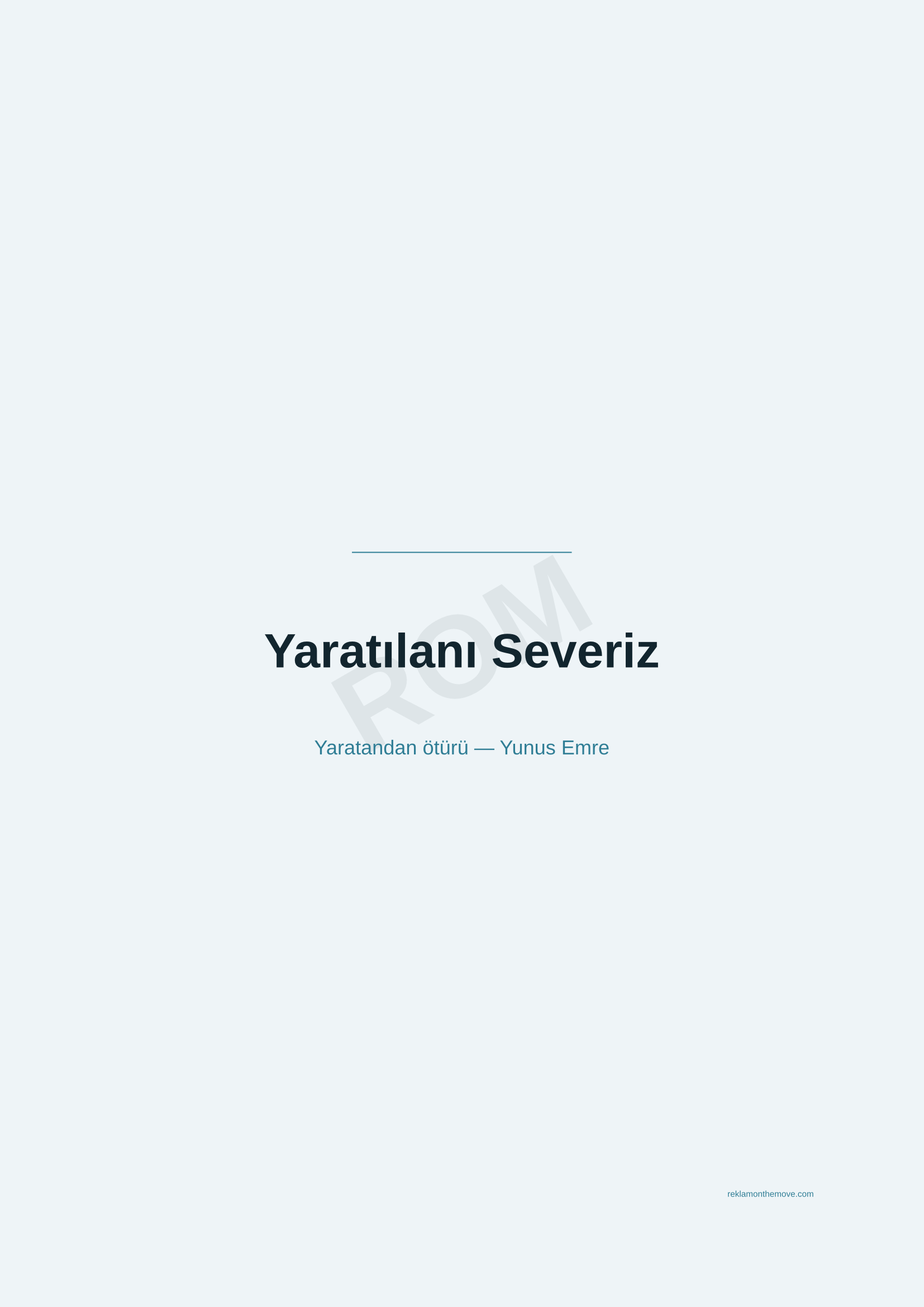 Yaratılanı Severiz · Okyanus — ROM dijital ürün önizlemesi (filigranlı)