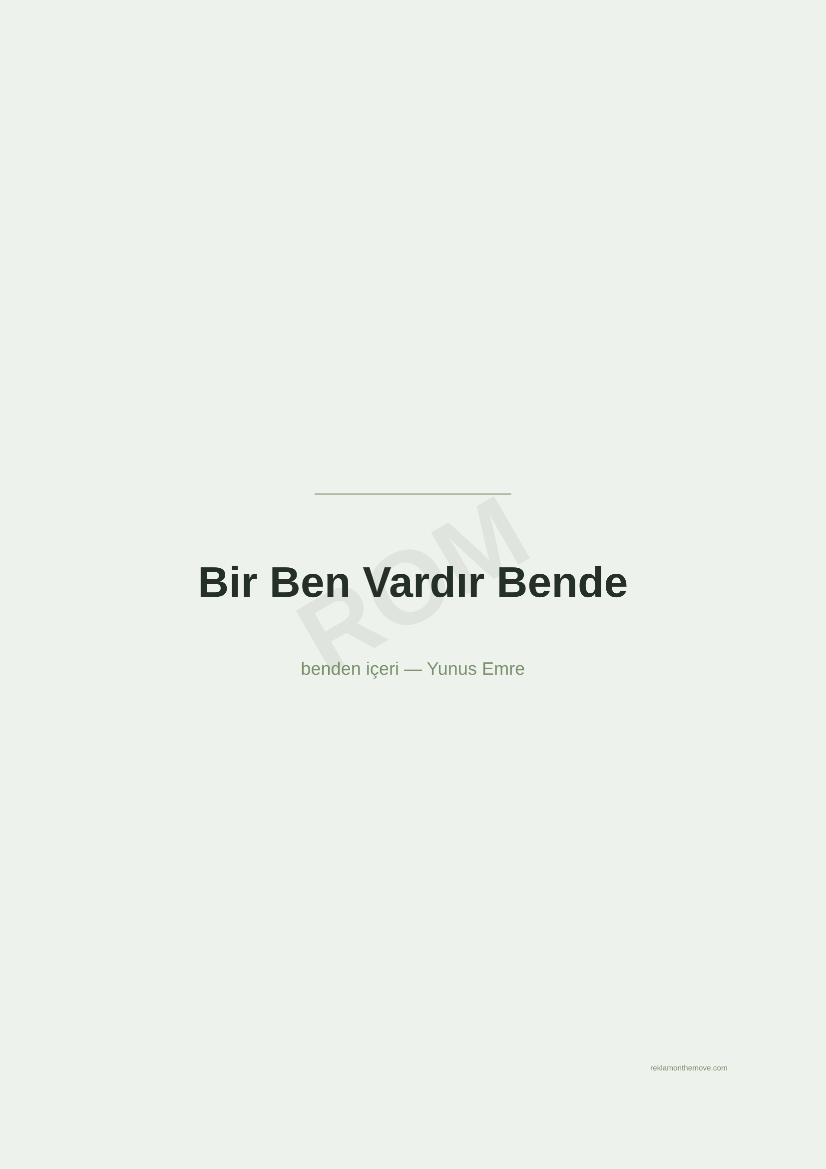 Bir Ben Vardır Bende · Adaçayı — ROM dijital ürün önizlemesi (filigranlı)