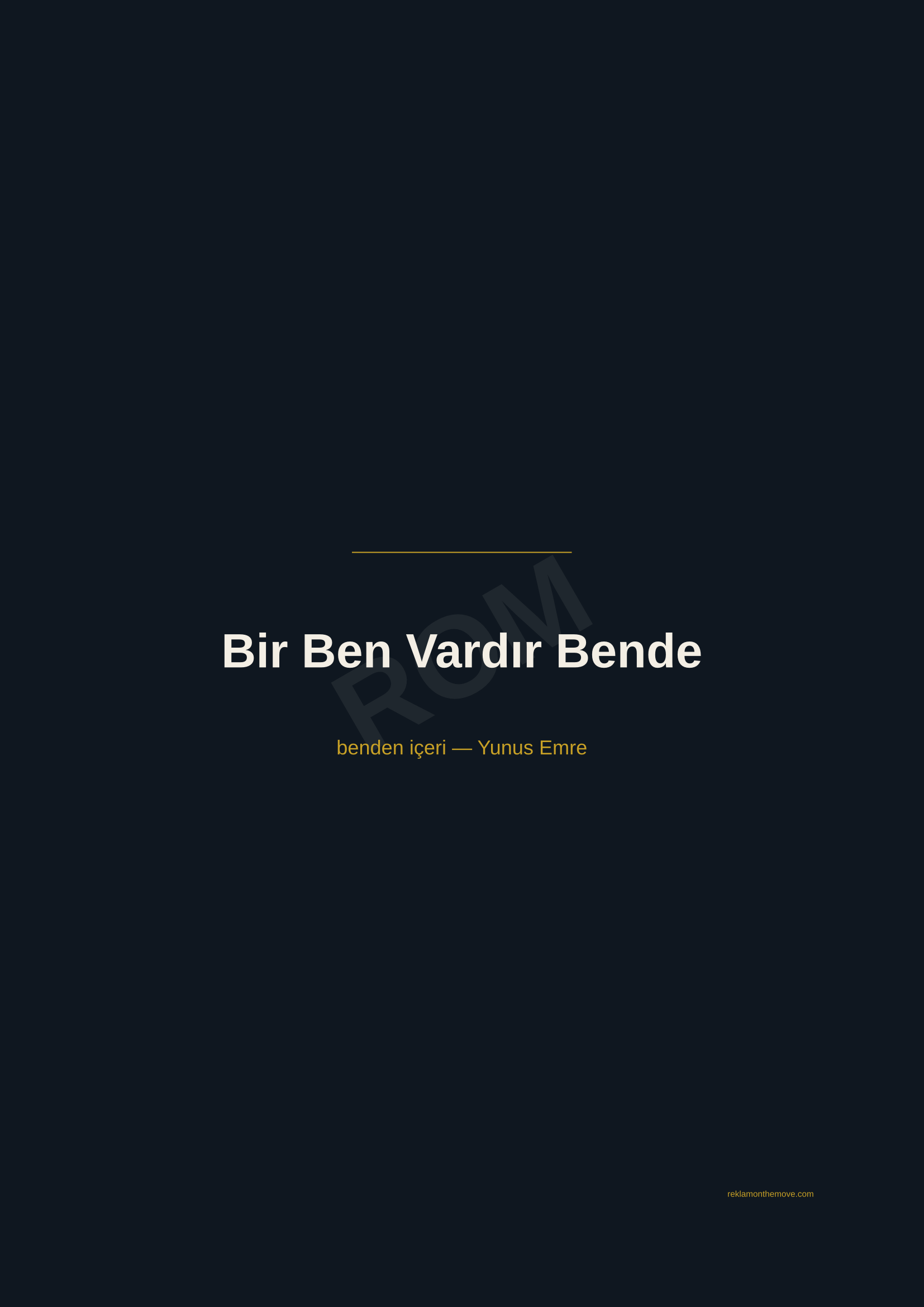 Bir Ben Vardır Bende · Gece — ROM dijital ürün önizlemesi (filigranlı)