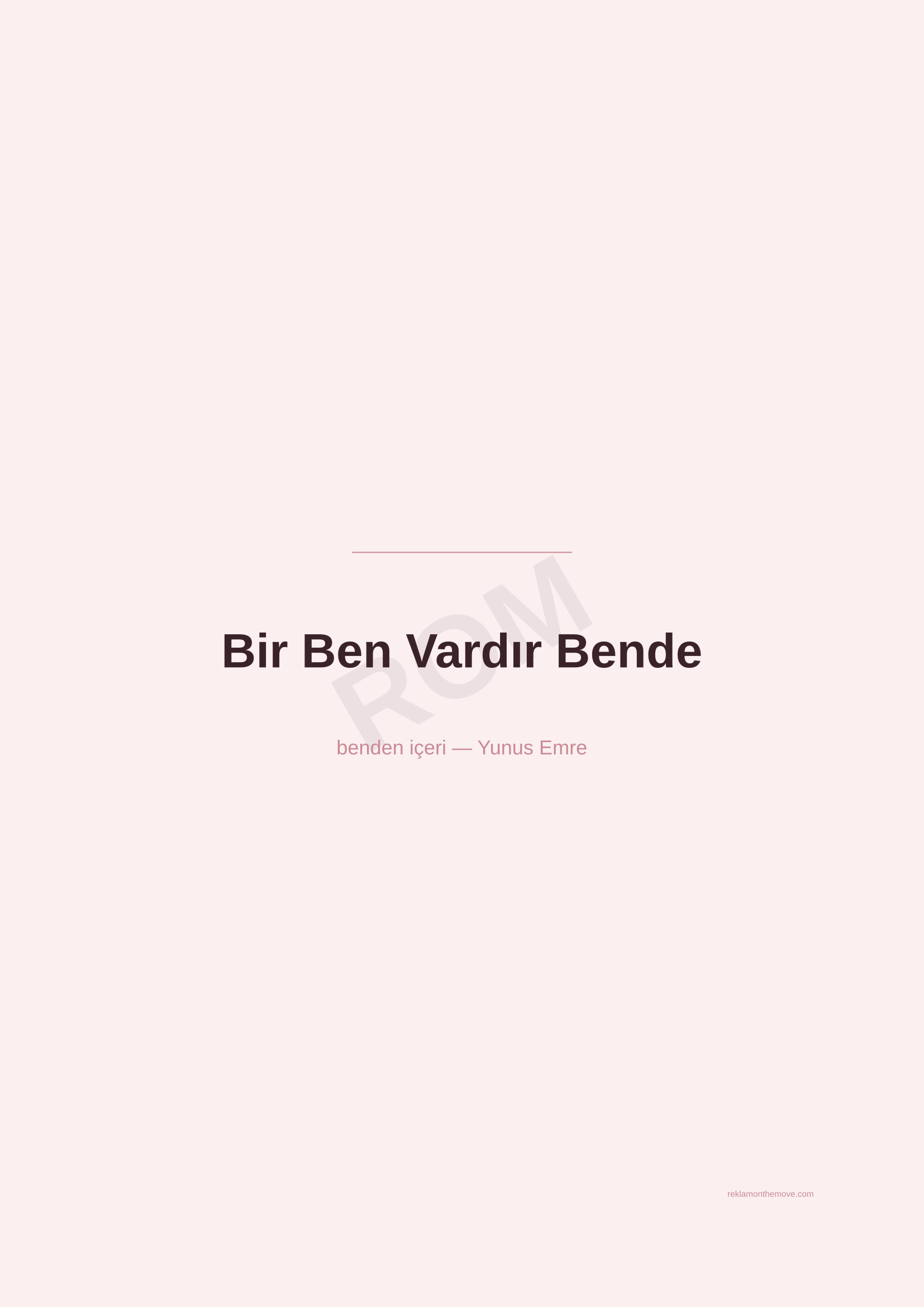 Bir Ben Vardır Bende · Gül — ROM dijital ürün önizlemesi (filigranlı)