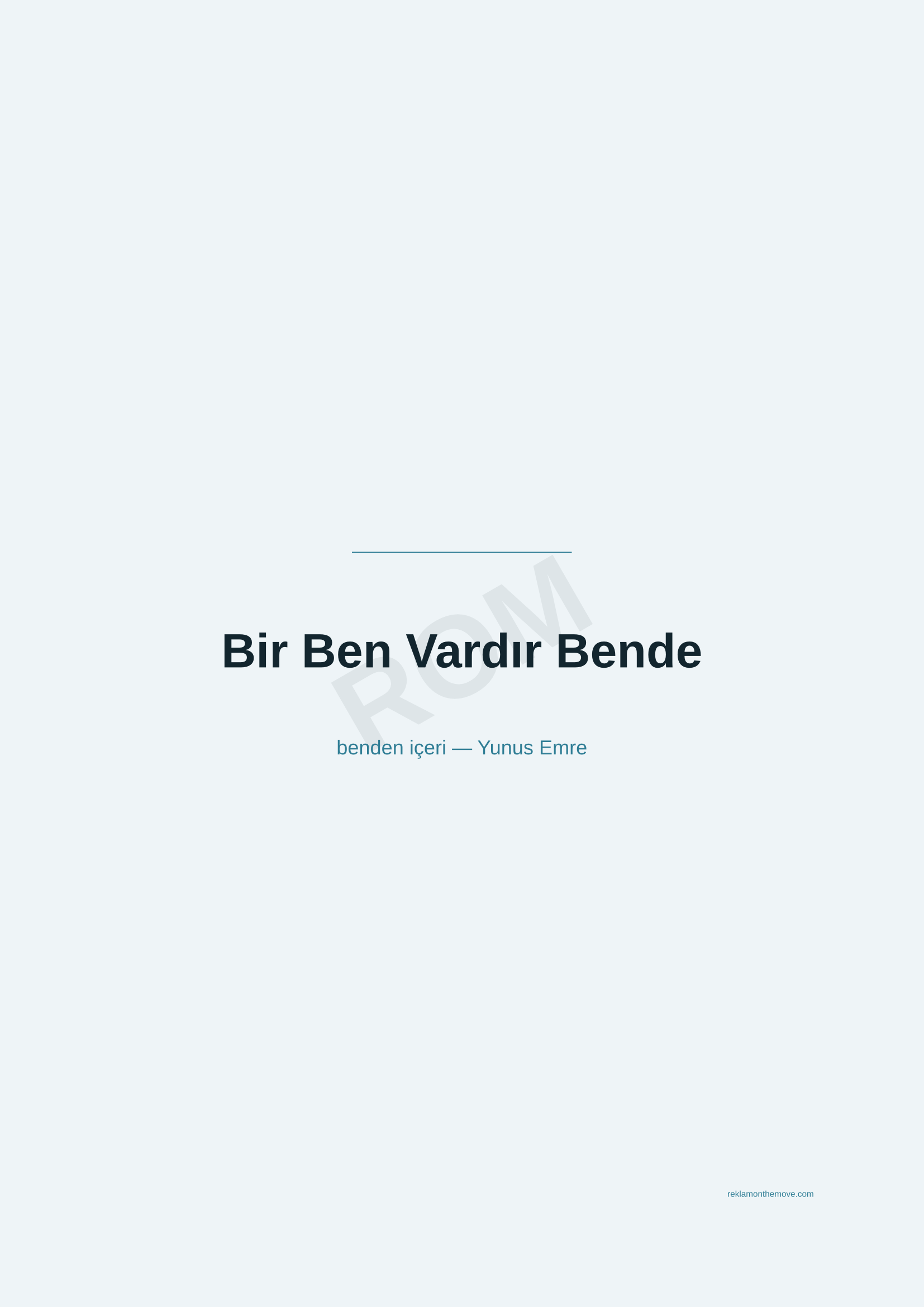 Bir Ben Vardır Bende · Okyanus — ROM dijital ürün önizlemesi (filigranlı)