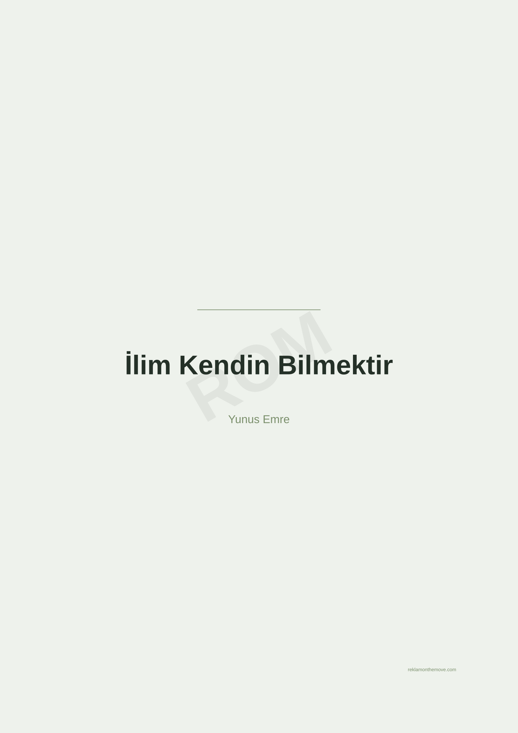İlim Kendin Bilmektir · Adaçayı — ROM dijital ürün önizlemesi (filigranlı)