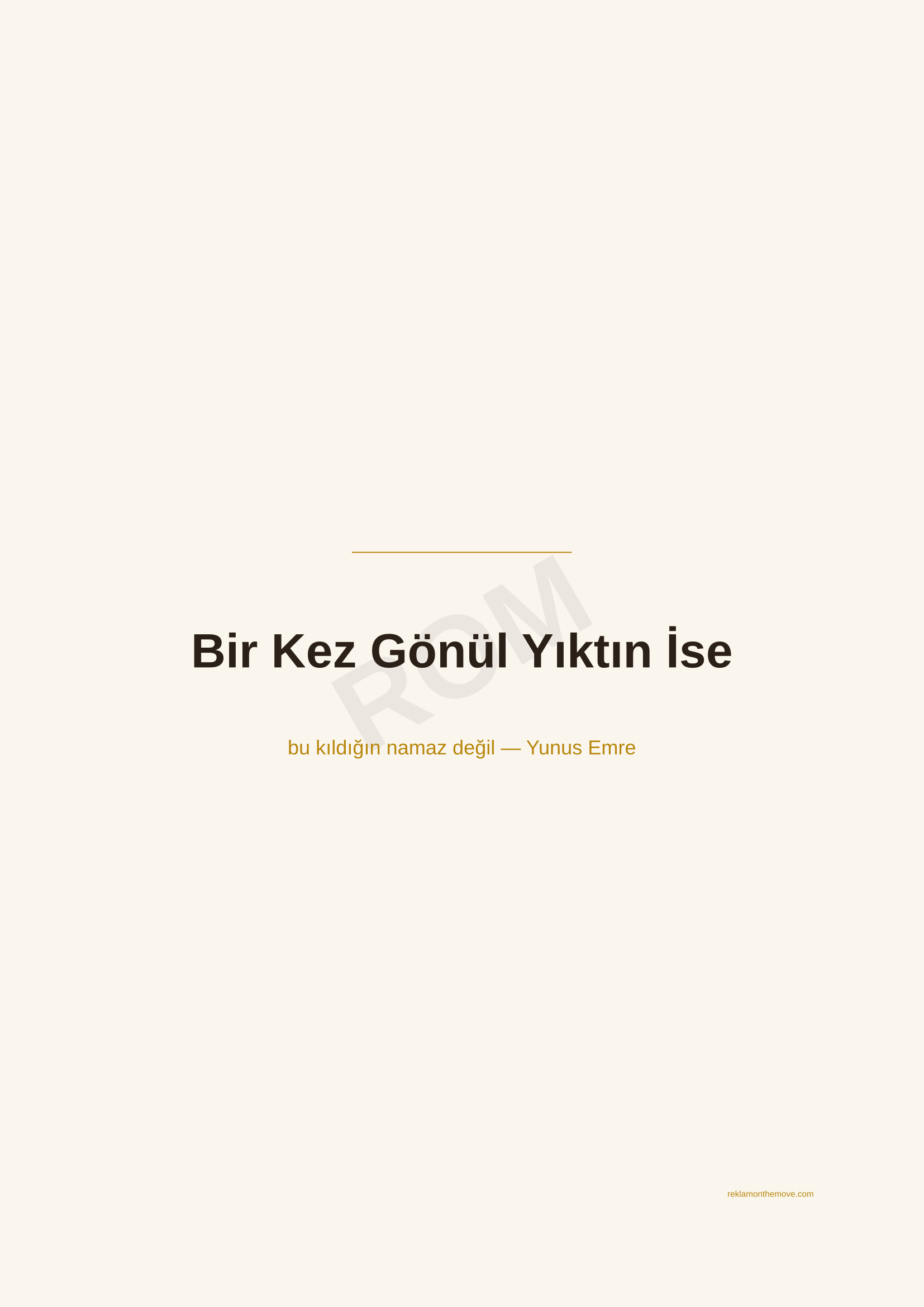 Bir Kez Gönül Yıktın İse · Espresso — ROM dijital ürün önizlemesi (filigranlı)