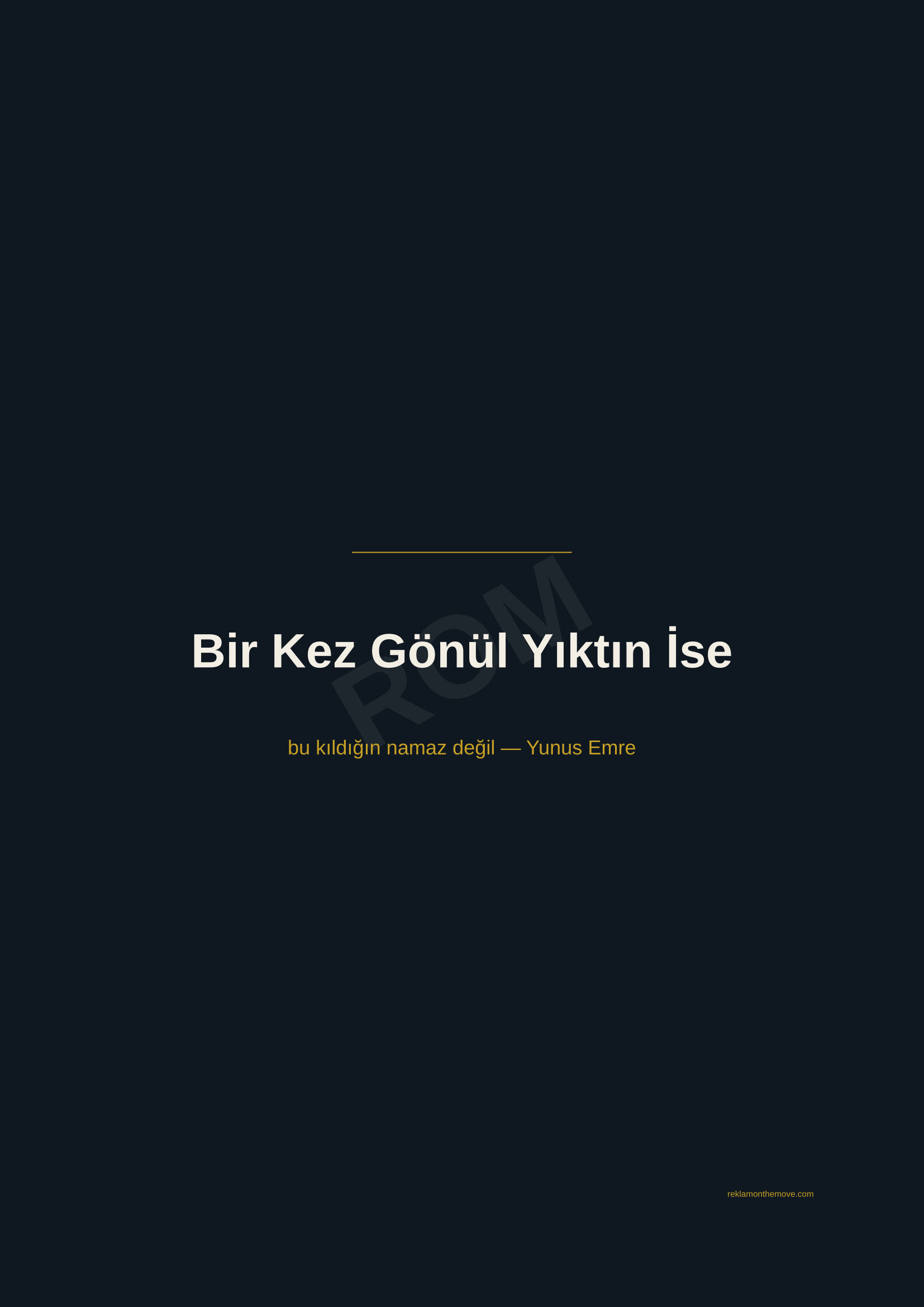Bir Kez Gönül Yıktın İse · Gece — ROM dijital ürün önizlemesi (filigranlı)