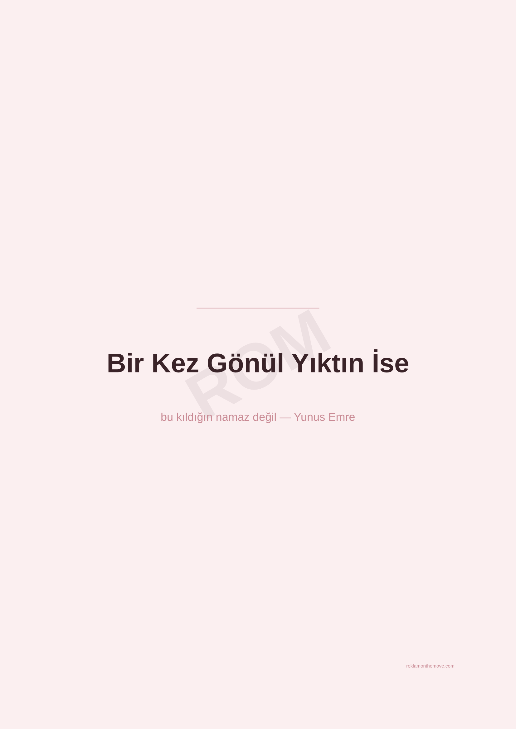 Bir Kez Gönül Yıktın İse · Gül — ROM dijital ürün önizlemesi (filigranlı)