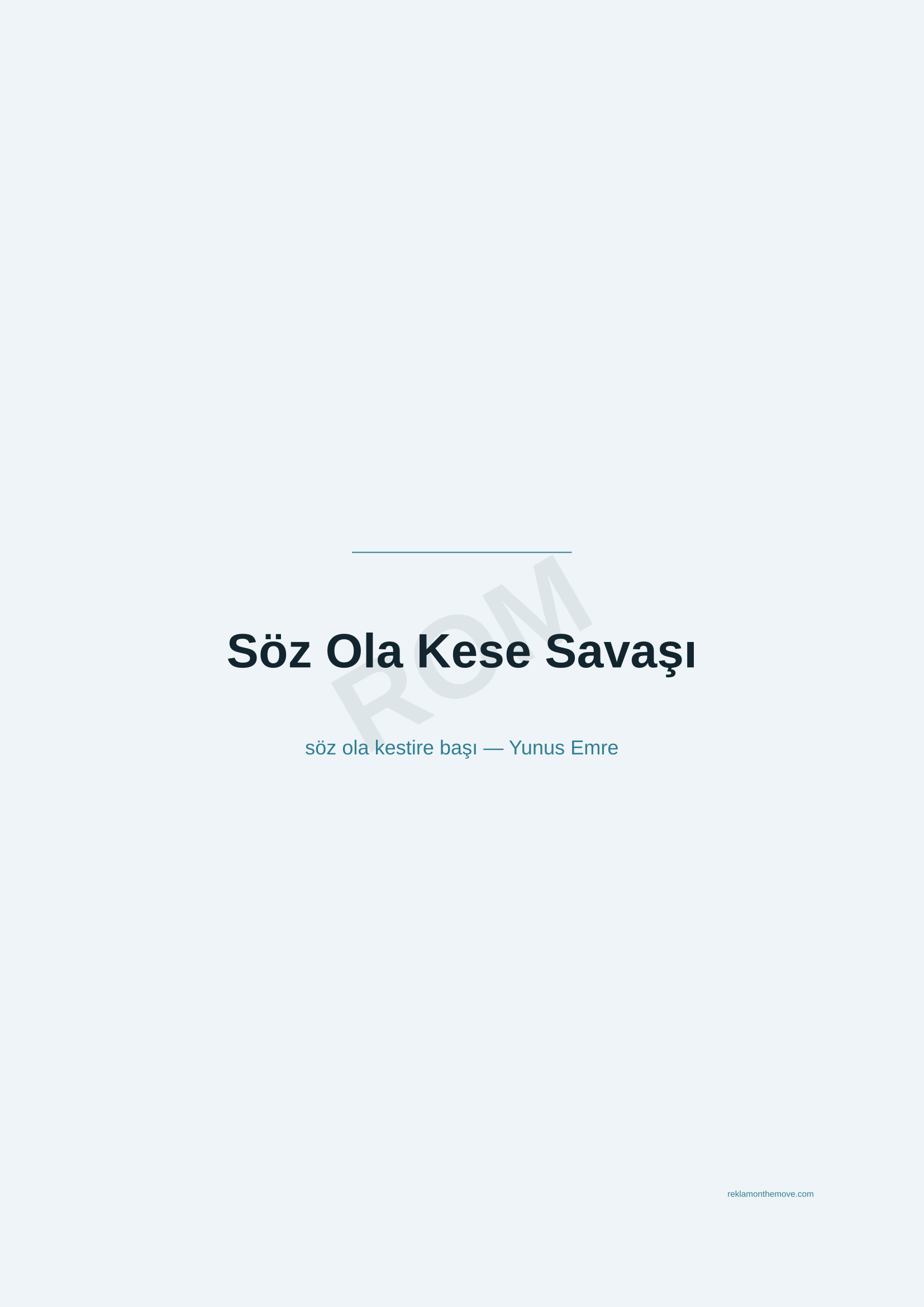 Söz Ola Kese Savaşı · Okyanus — ROM dijital ürün önizlemesi (filigranlı)