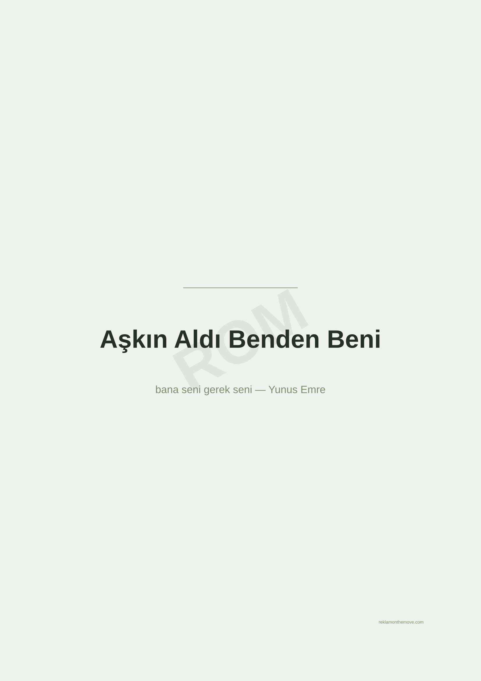 Aşkın Aldı Benden Beni · Adaçayı — ROM dijital ürün önizlemesi (filigranlı)