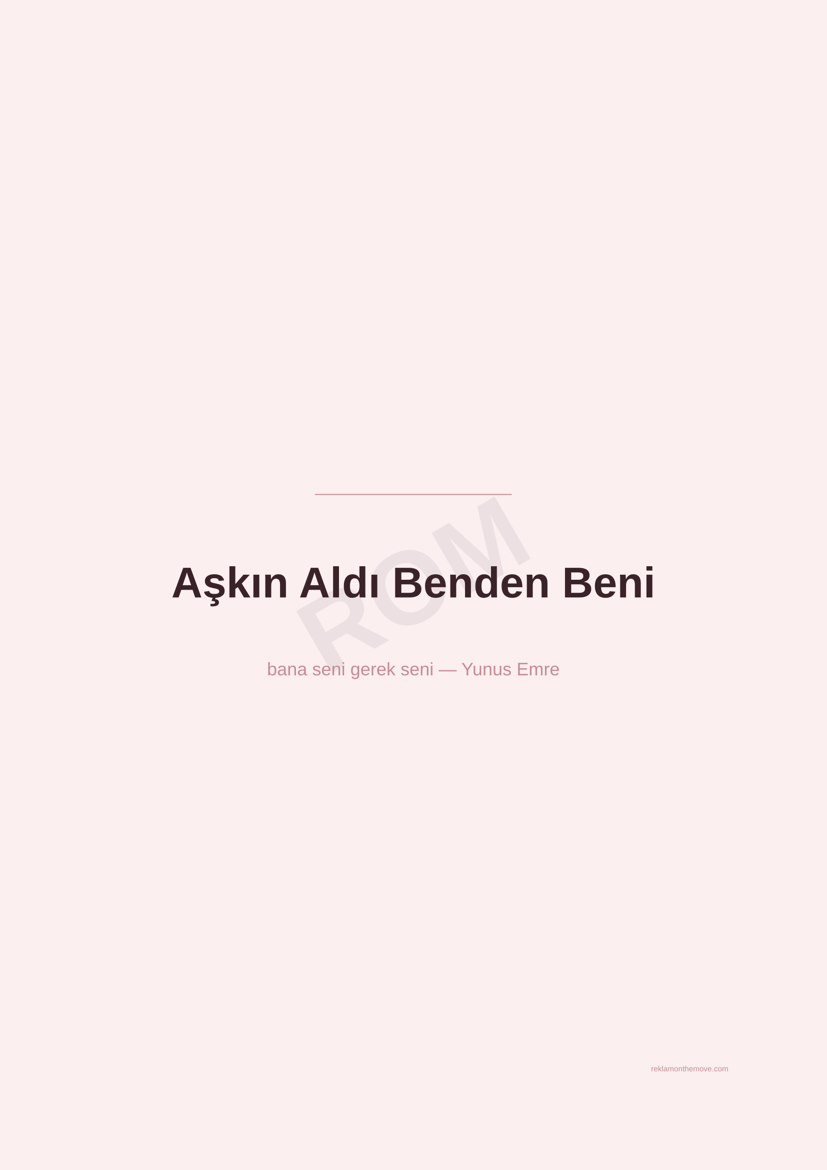 Aşkın Aldı Benden Beni · Gül — ROM dijital ürün önizlemesi (filigranlı)