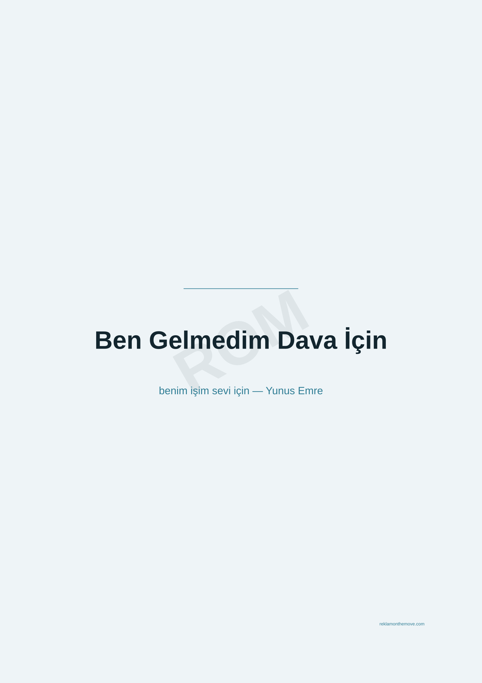 Ben Gelmedim Dava İçin · Okyanus — ROM dijital ürün önizlemesi (filigranlı)