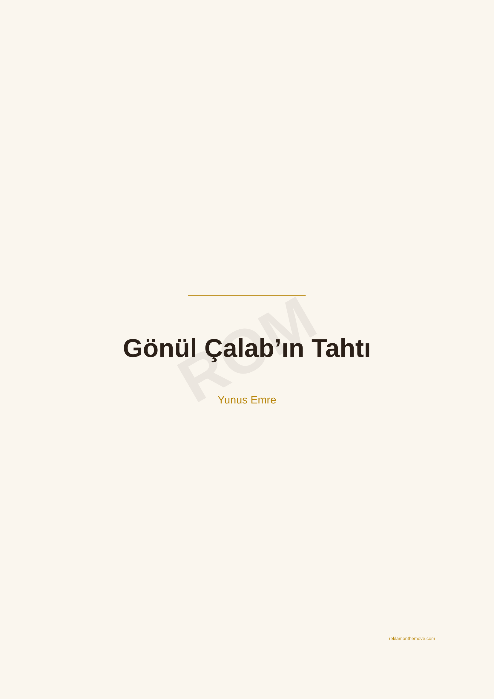 Gönül Çalab'ın Tahtı · Espresso — ROM dijital ürün önizlemesi (filigranlı)