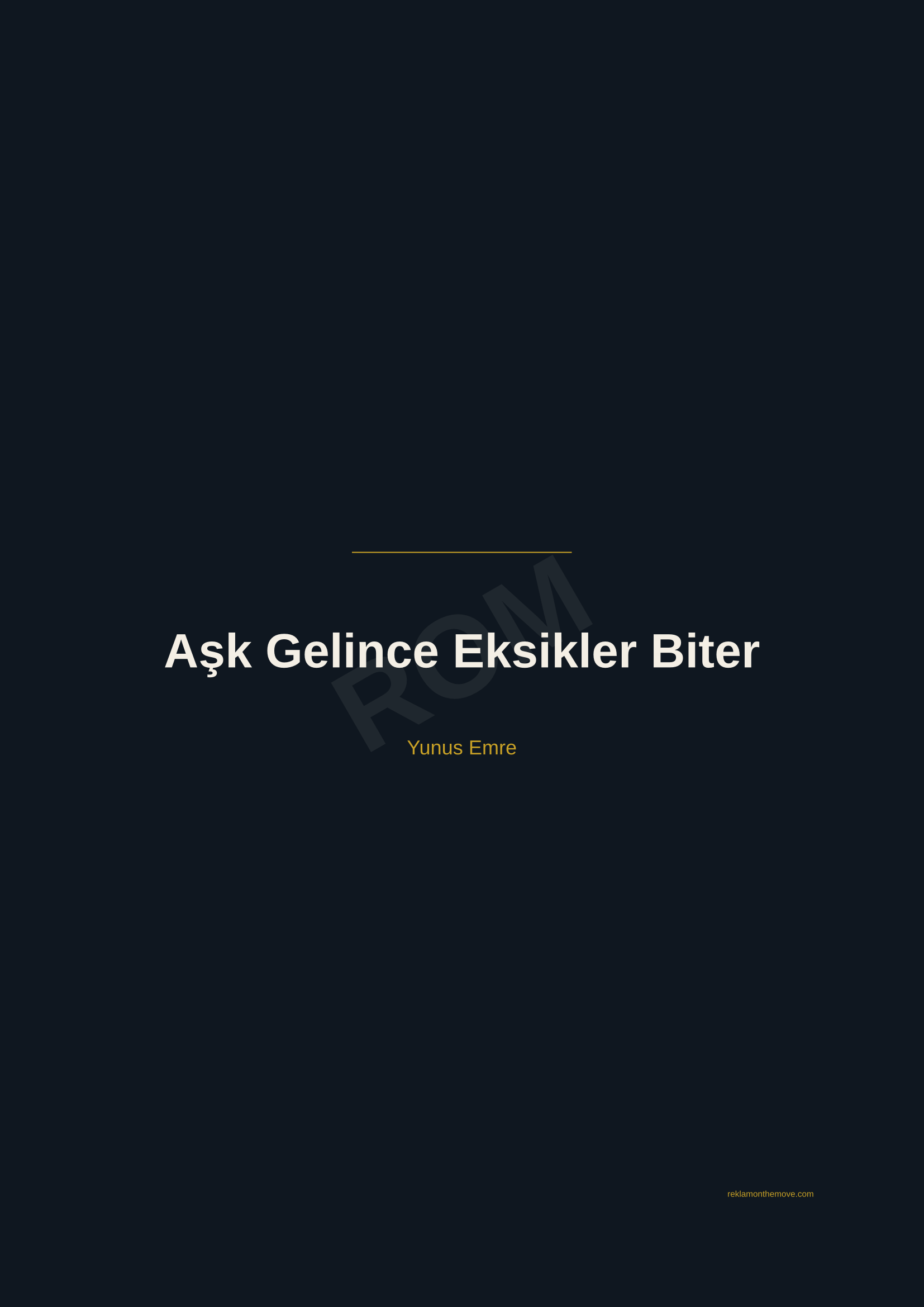 Aşk Gelince Eksikler Biter · Gece — ROM dijital ürün önizlemesi (filigranlı)
