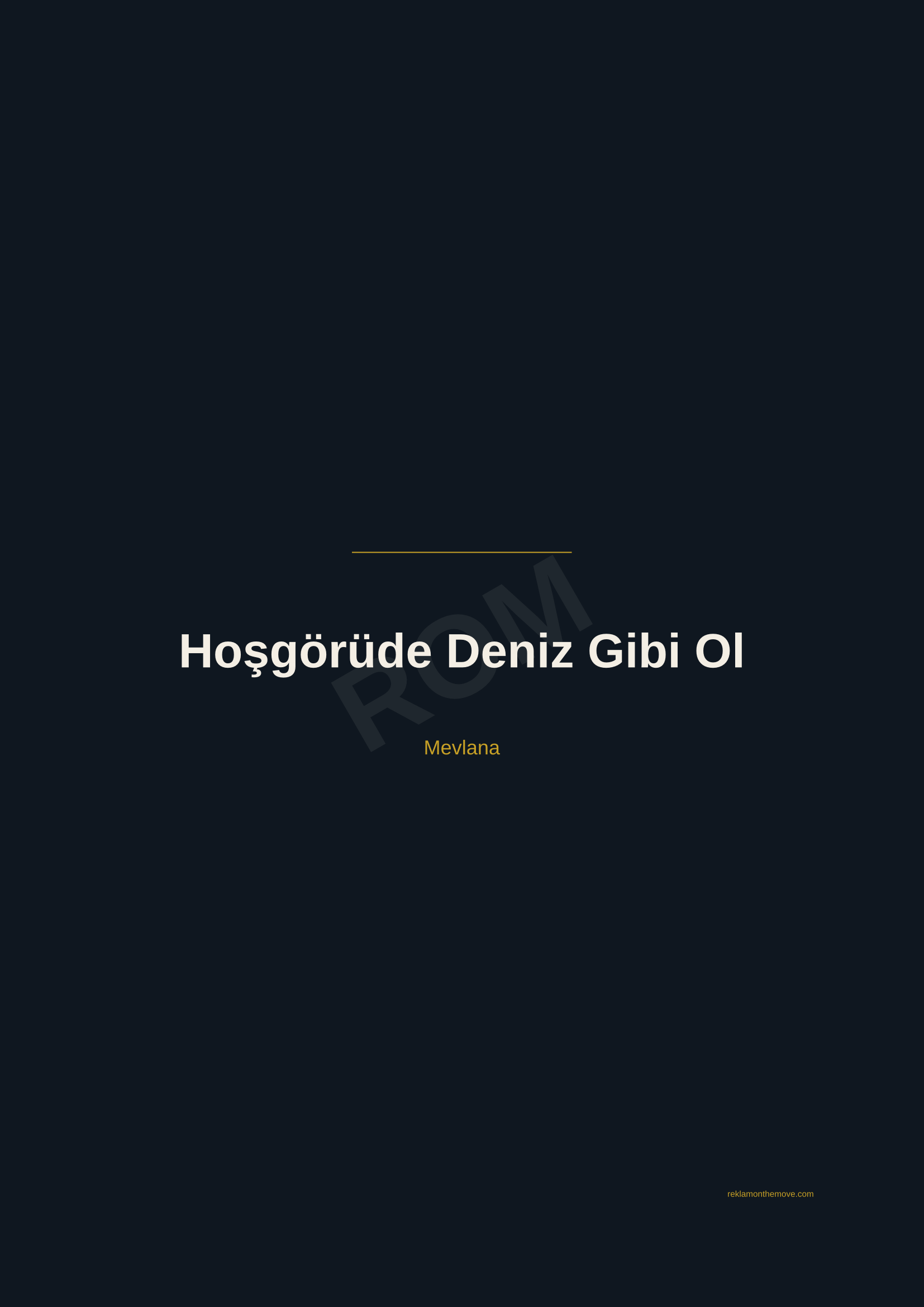 Hoşgörüde Deniz Gibi Ol · Gece — ROM dijital ürün önizlemesi (filigranlı)