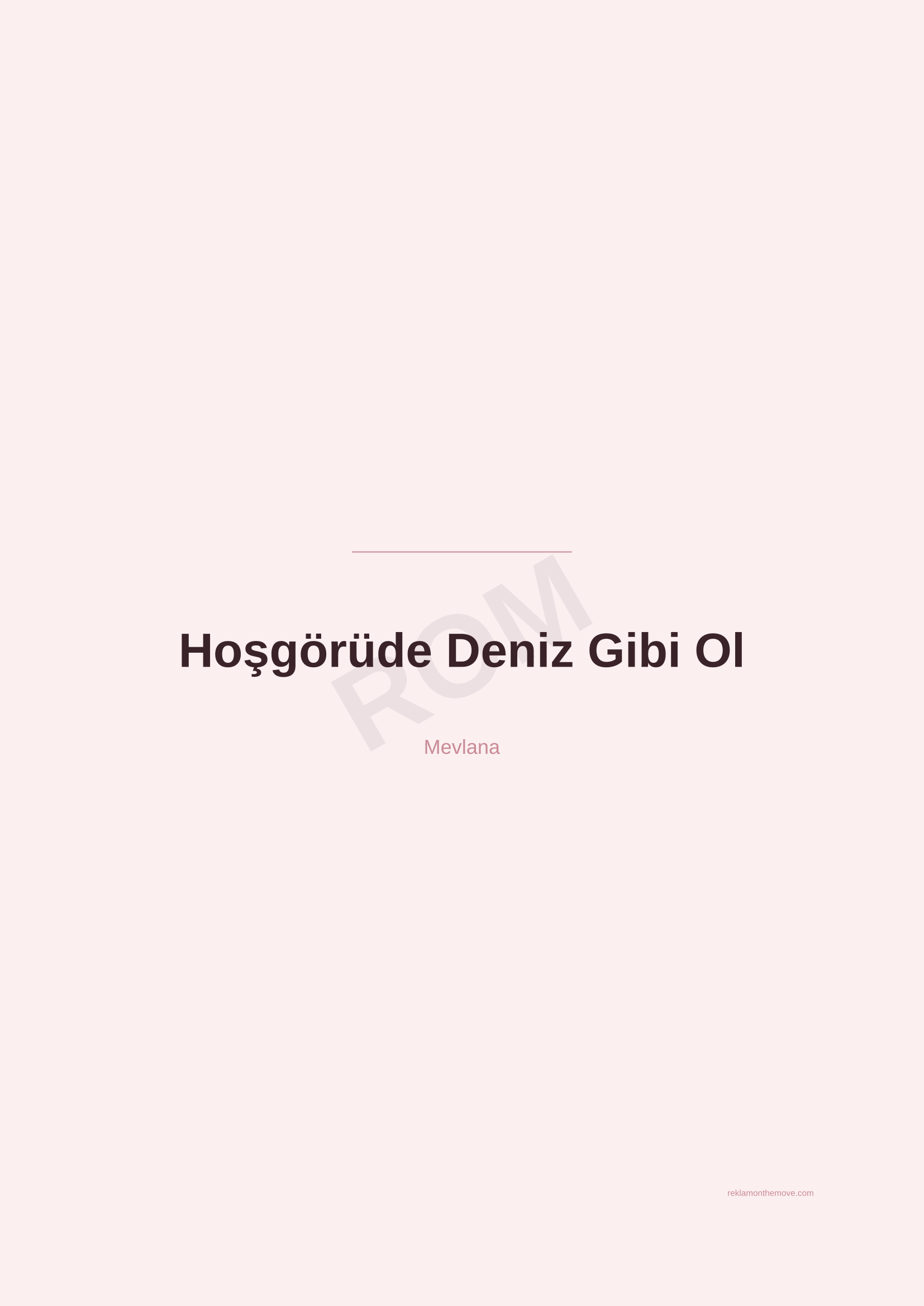 Hoşgörüde Deniz Gibi Ol · Gül — ROM dijital ürün önizlemesi (filigranlı)